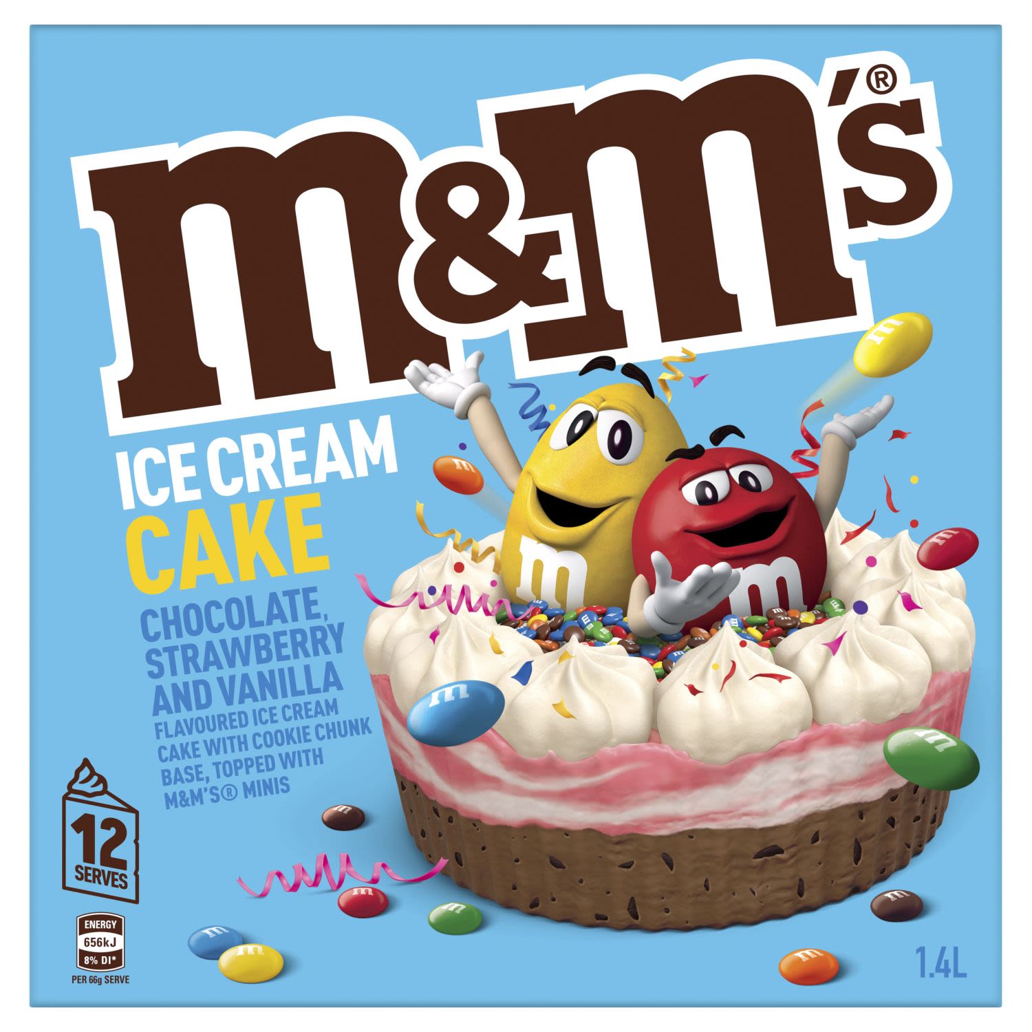 M&M's Ice Cream Cake, 1.4 Litre