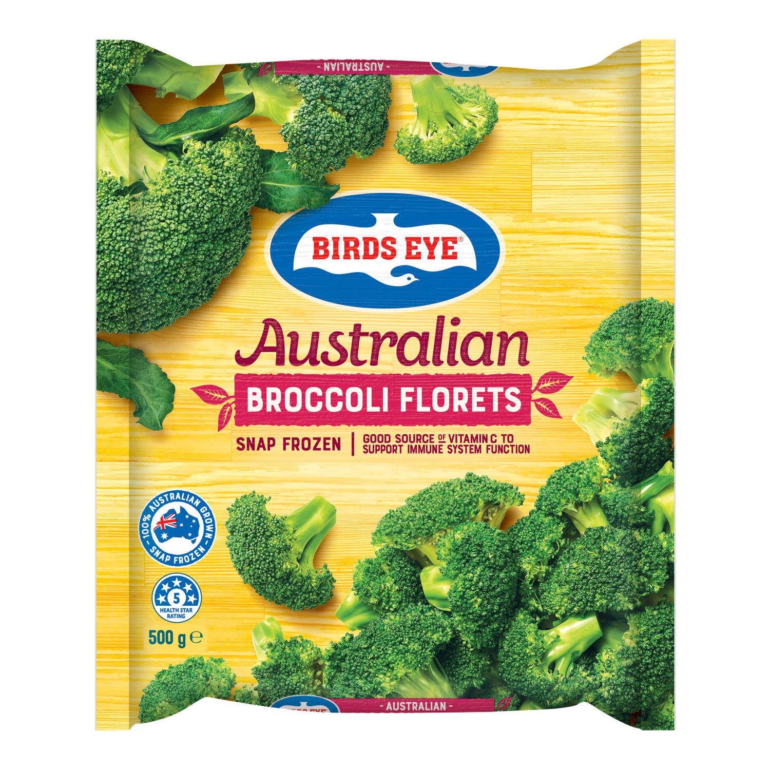 Birds Eye Field Fresh Frozen Australian Broccoli Florets, 500 Gram