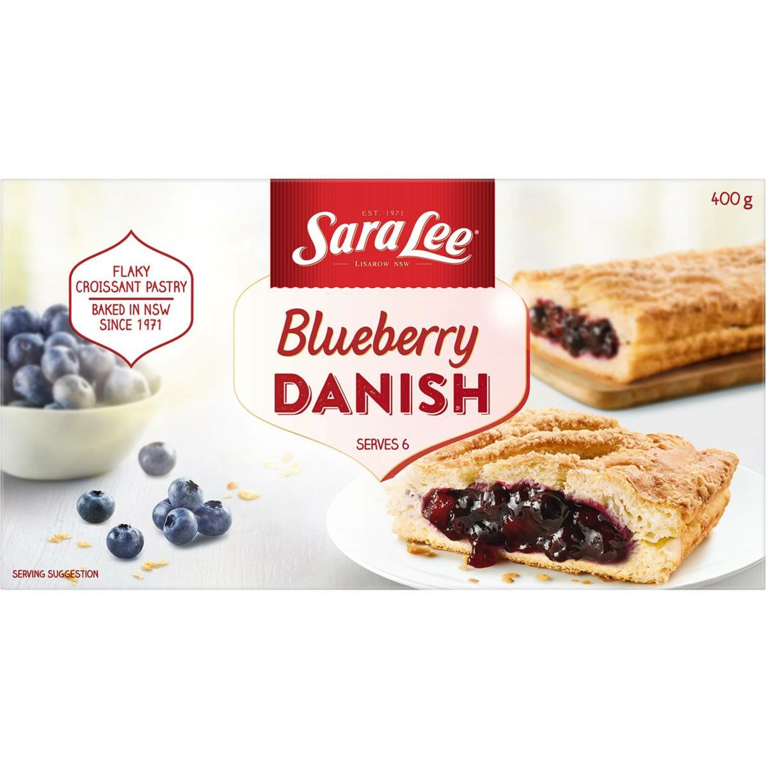 Sara Lee Blueberry Danish, 400 Gram