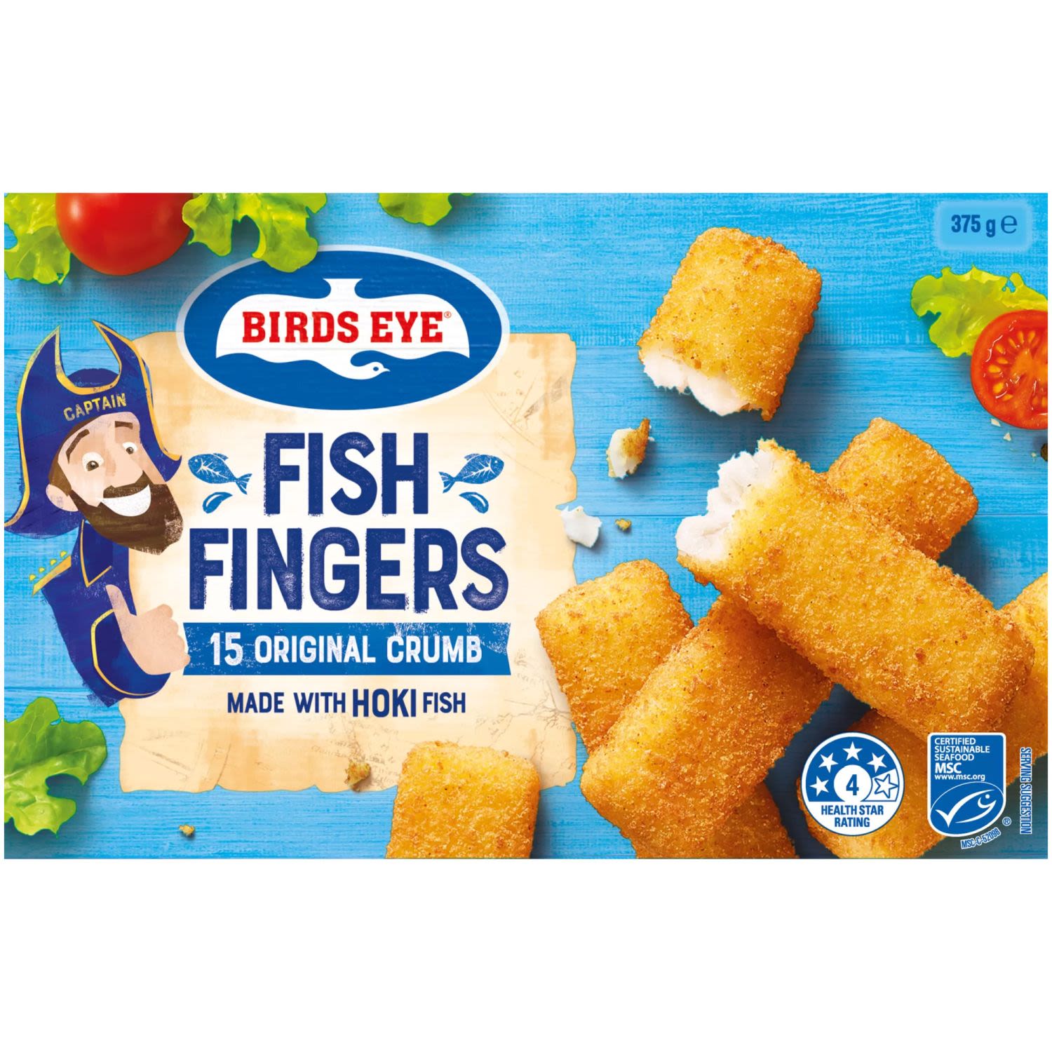 Birds Eye Fish Fingers, 375 Gram