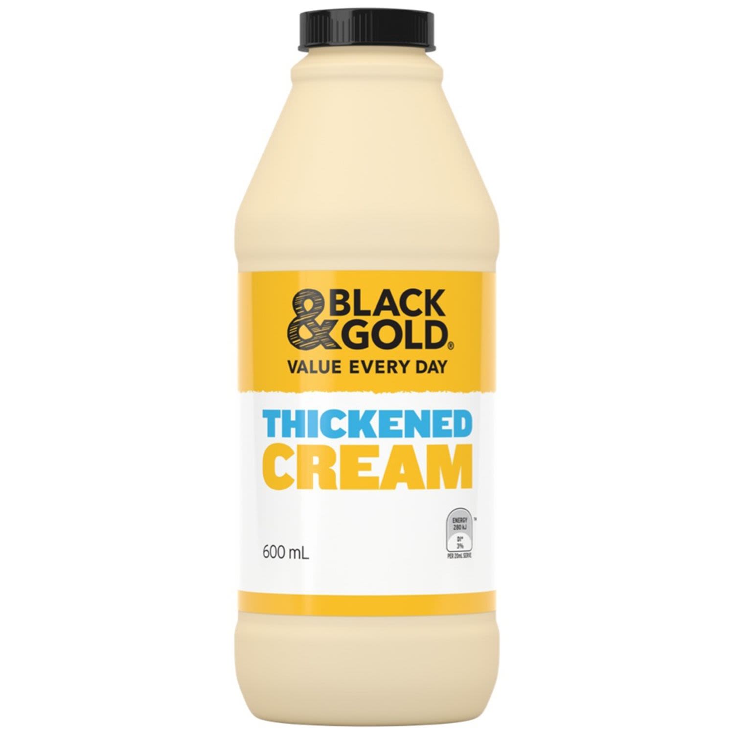 Black & Gold Thickened Cream, 600 Millilitre
