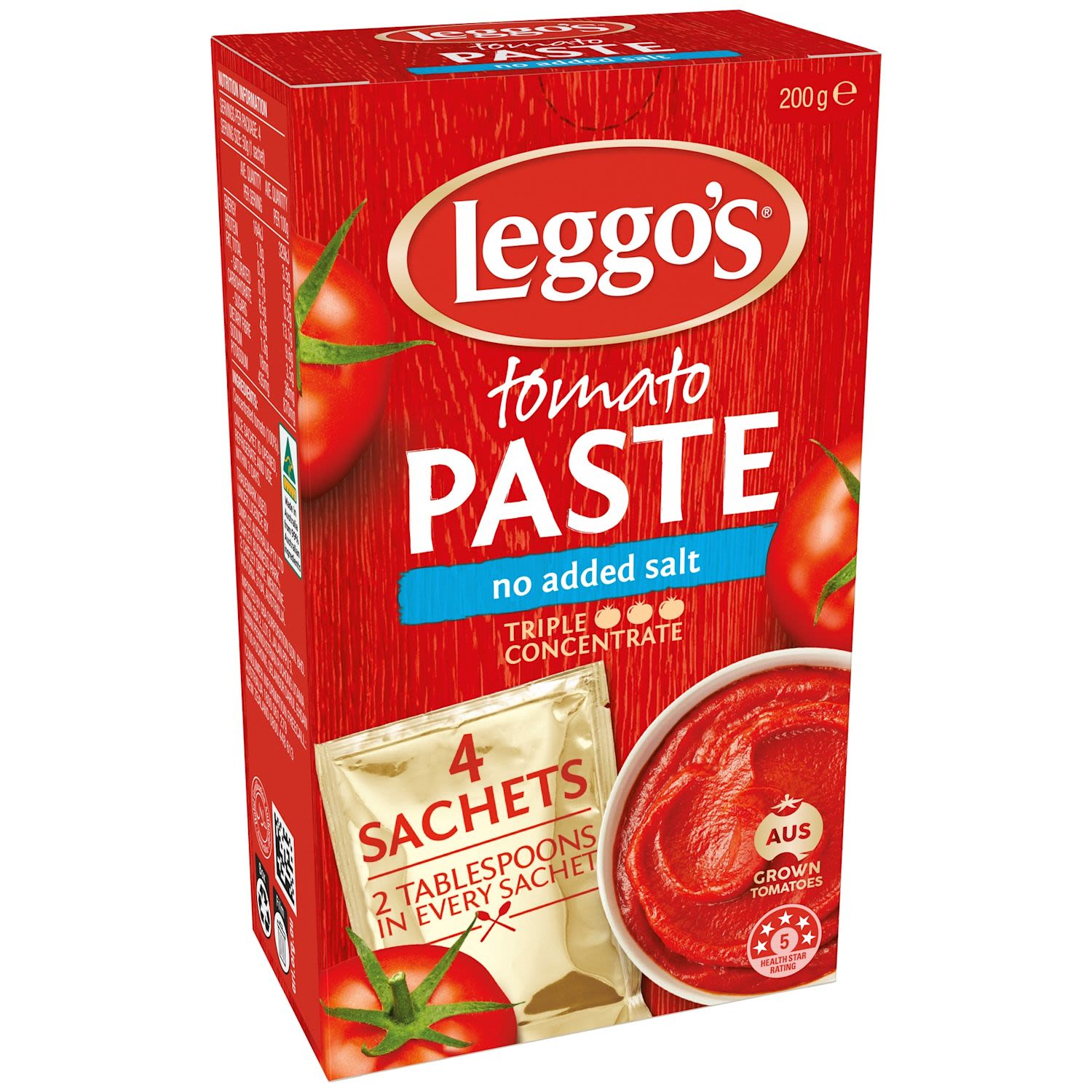 Leggo's Tomato Paste Sachets No Added Salt