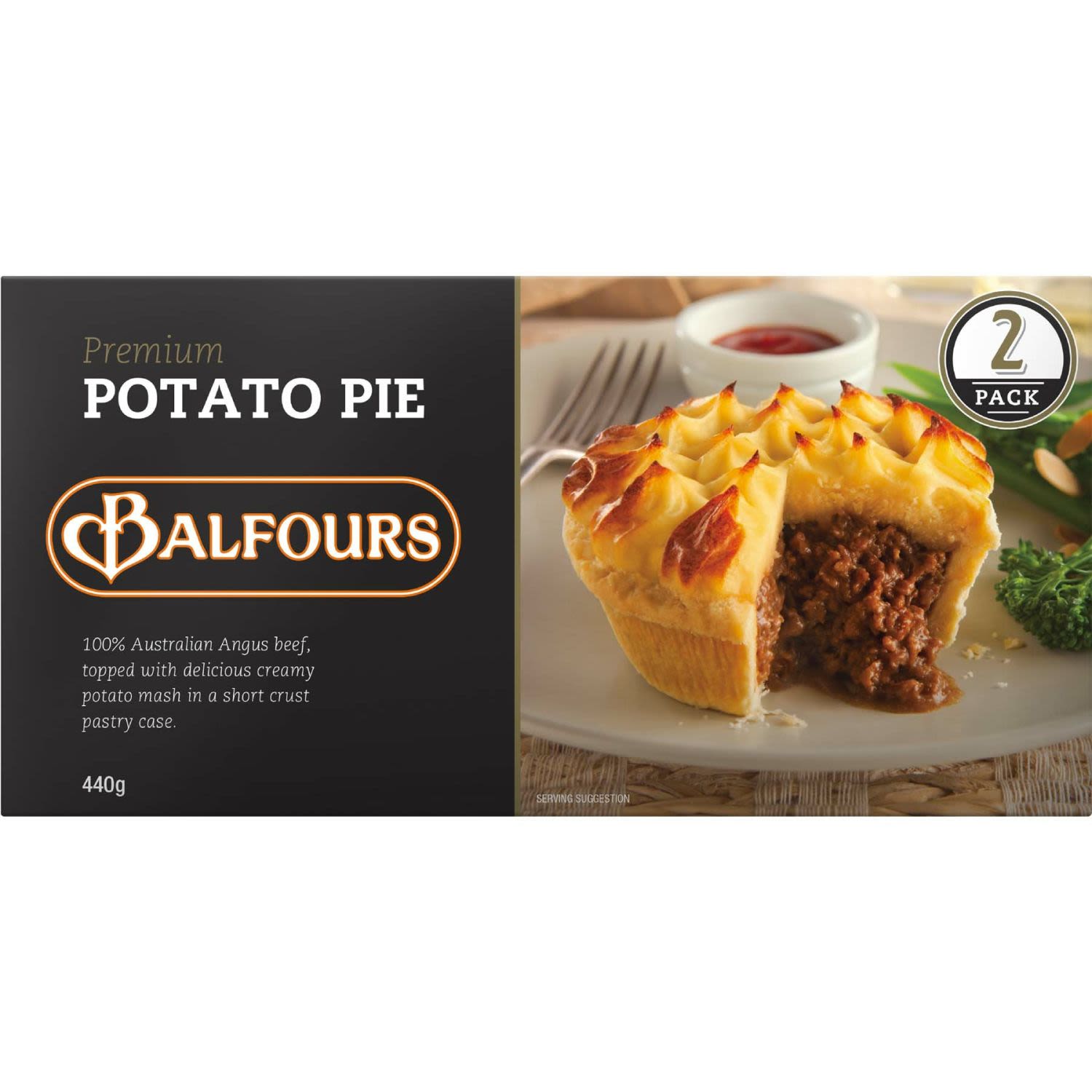 Balfours Premium Potato Pie, 2 Each