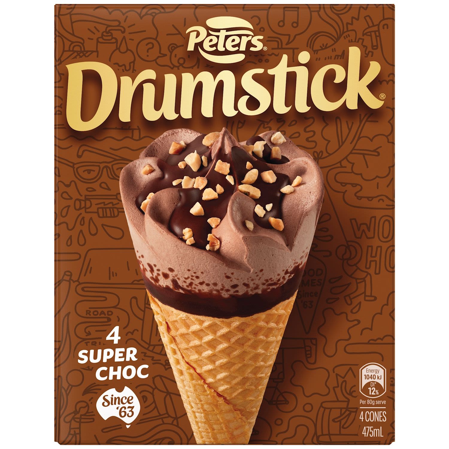 Peters Drumstick Super Chocolate