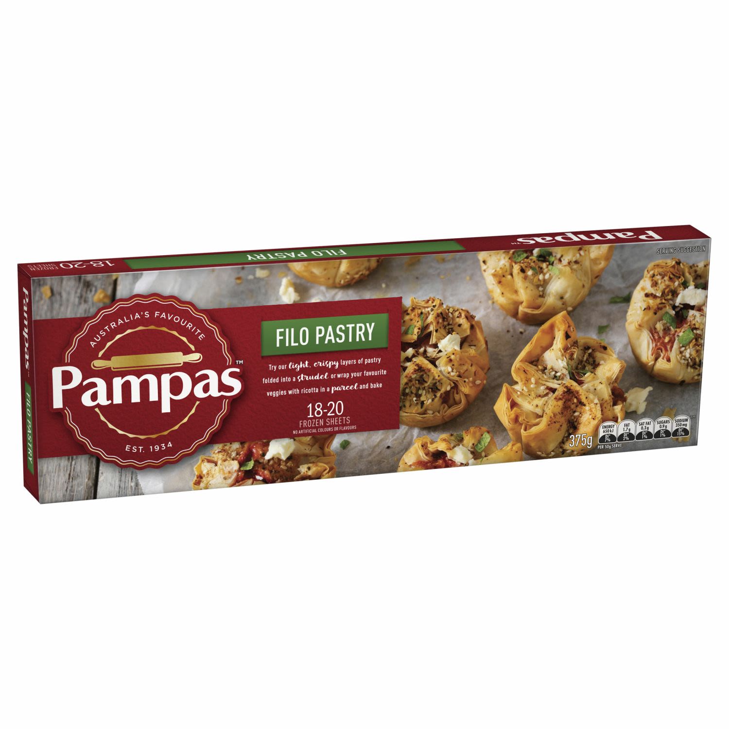 Pampas Filo Pastry, 375 Gram