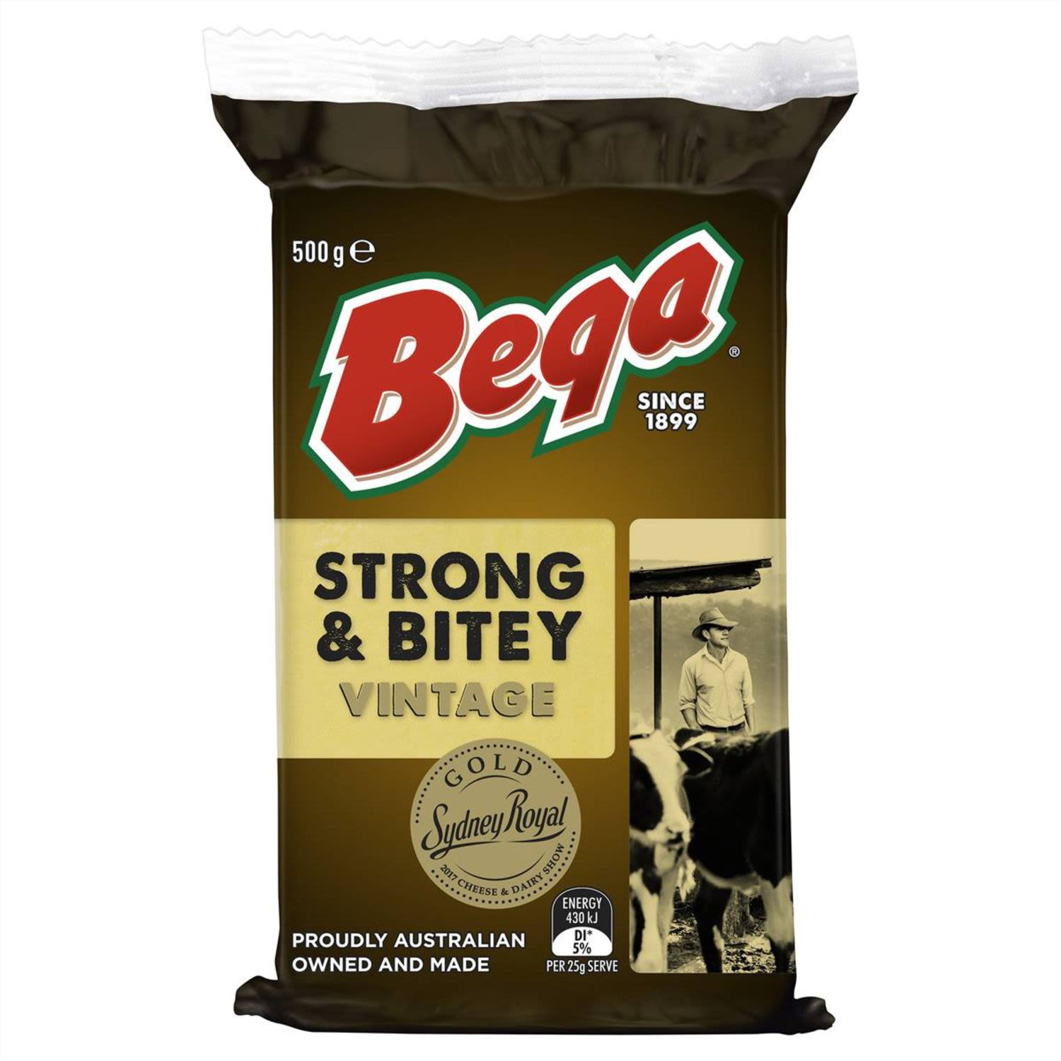 Proudly Australian owned and made.

100% Natural source of calcium.

What makes bega.. bega? Over 100 years of dairying heritage resulting in the unique bega taste you know and love.<br /> <br />
