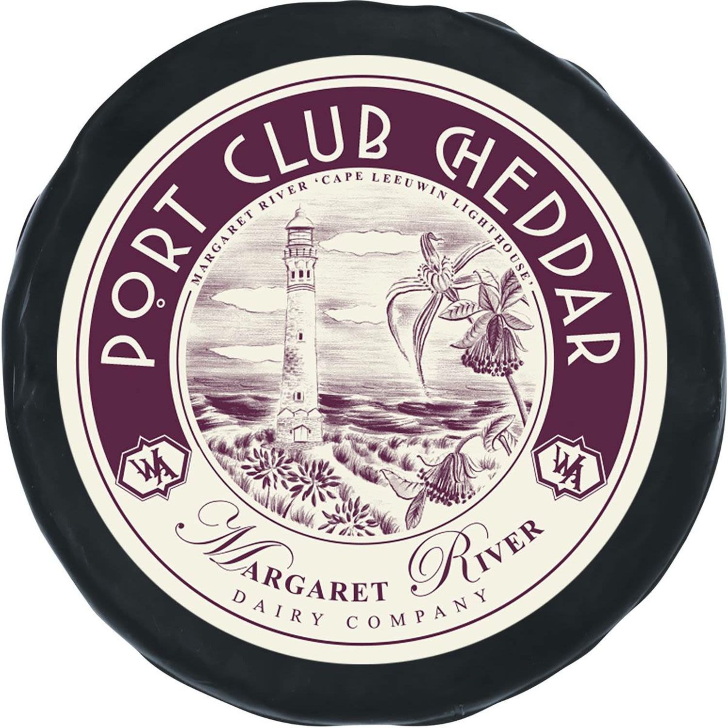 Margaret River Dairy Company Port Club Cheddar Cheese, 150 Gram