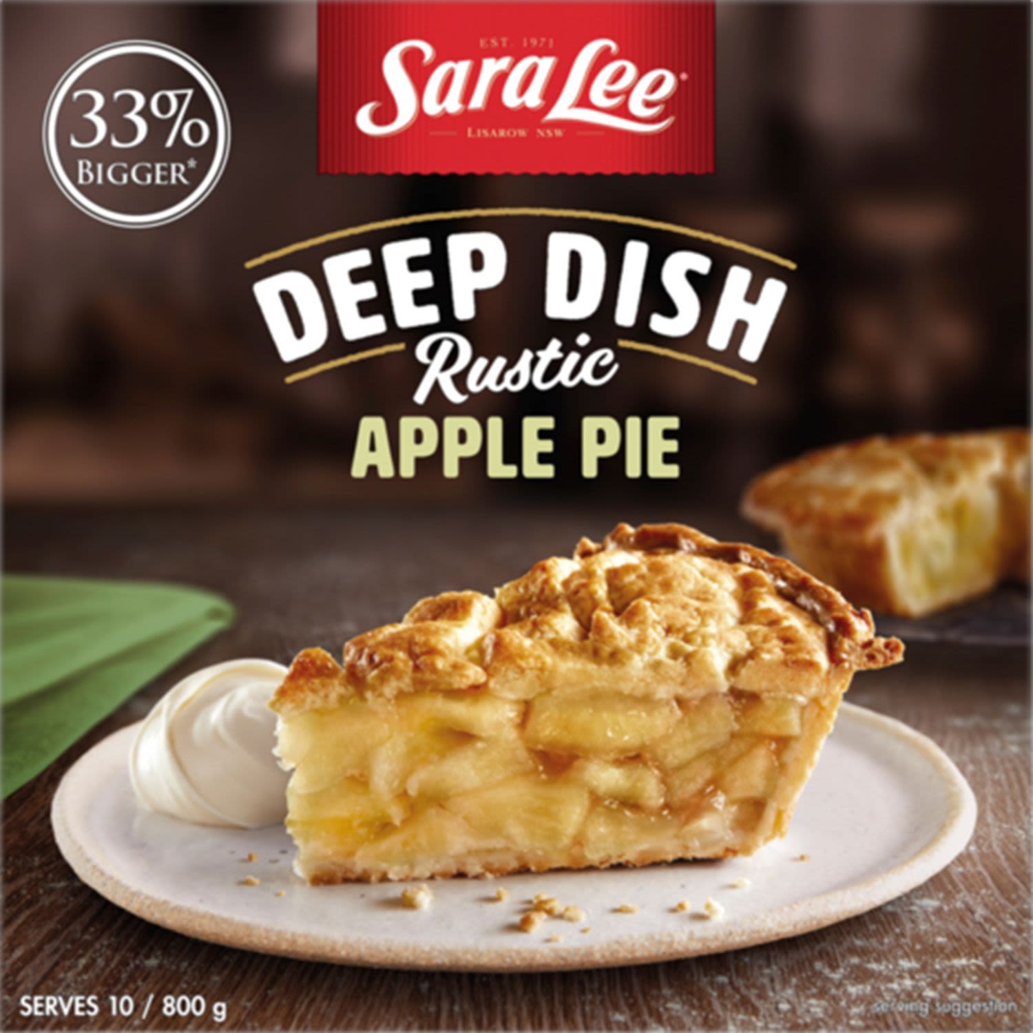 Sara Lee Deep Dish Baked Apple Pie, 800 Gram