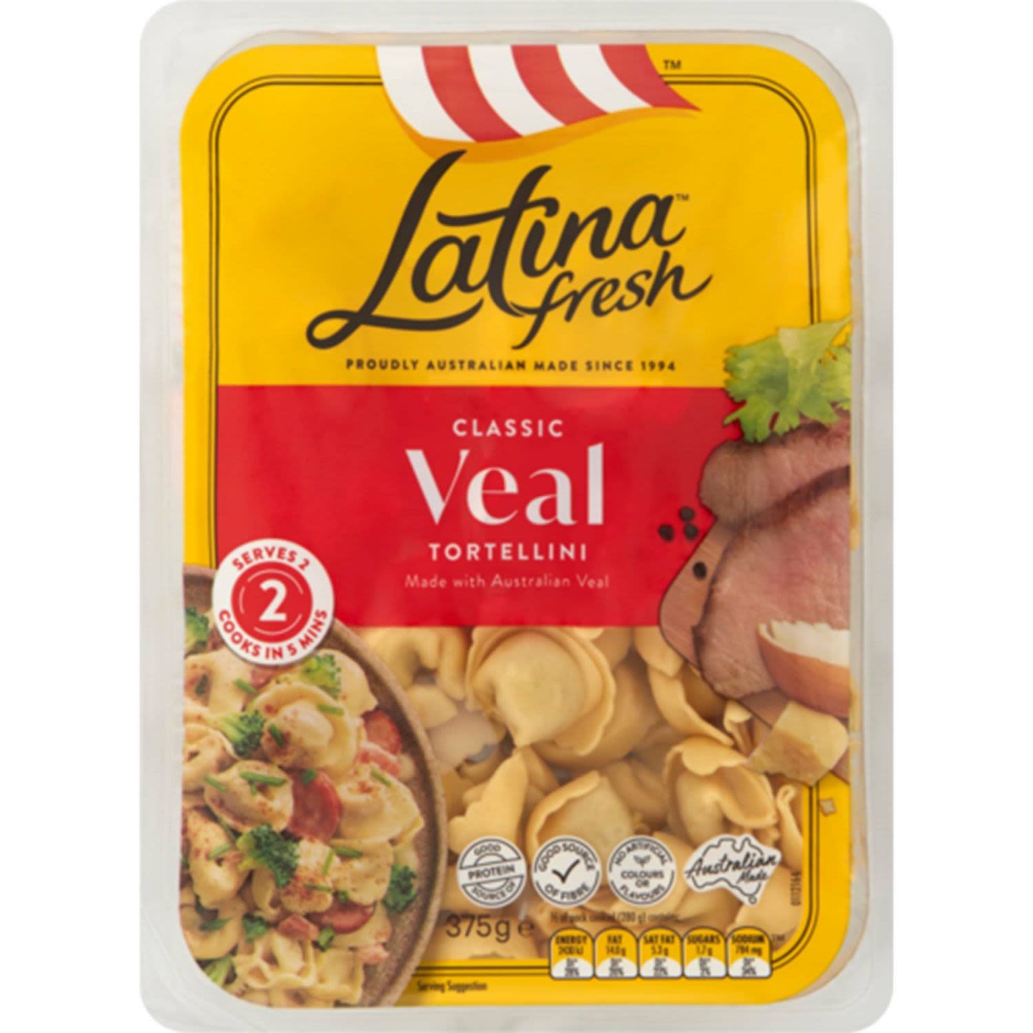 Latina Fresh Veal Tortellini, 375 Gram