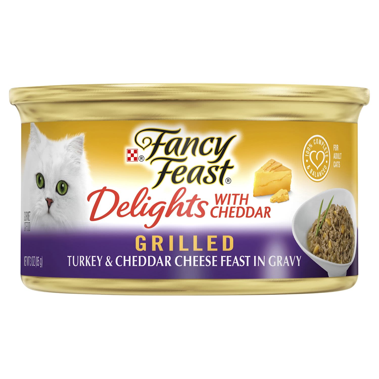 Fancy Feast Cat Food Delights With Turkey & Cheddar Cheese