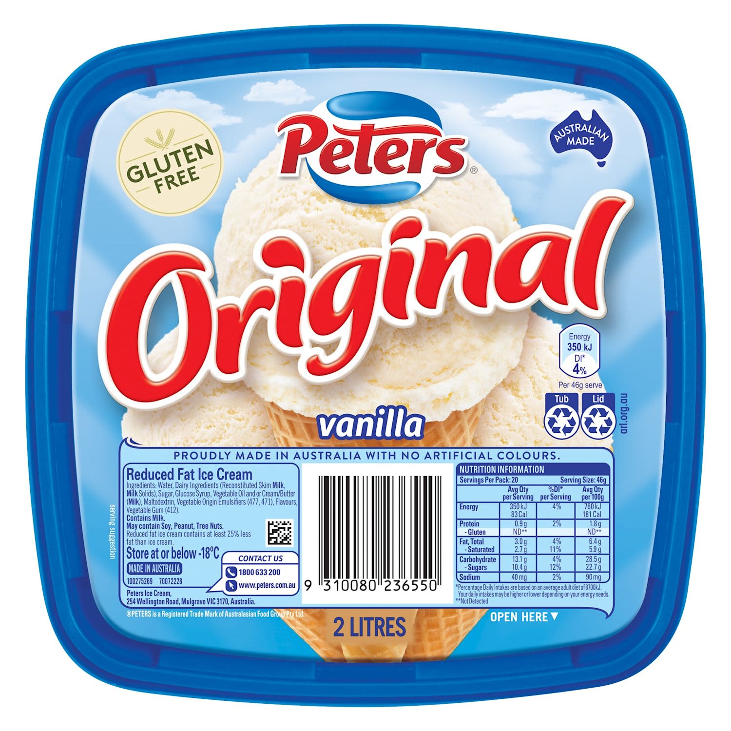 Peters Original Vanilla Ice Cream