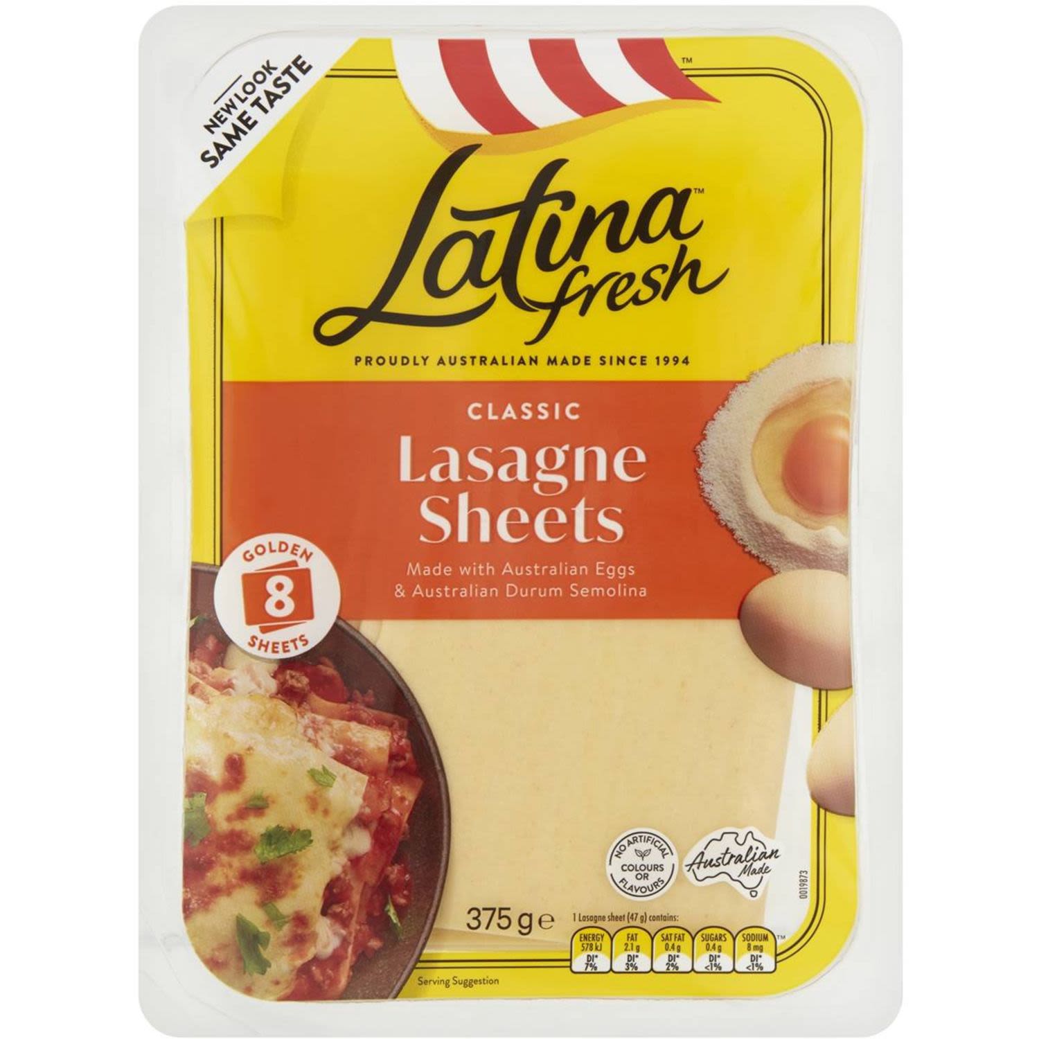 Latina Fresh 8 Lasagne Sheets, 375 Gram