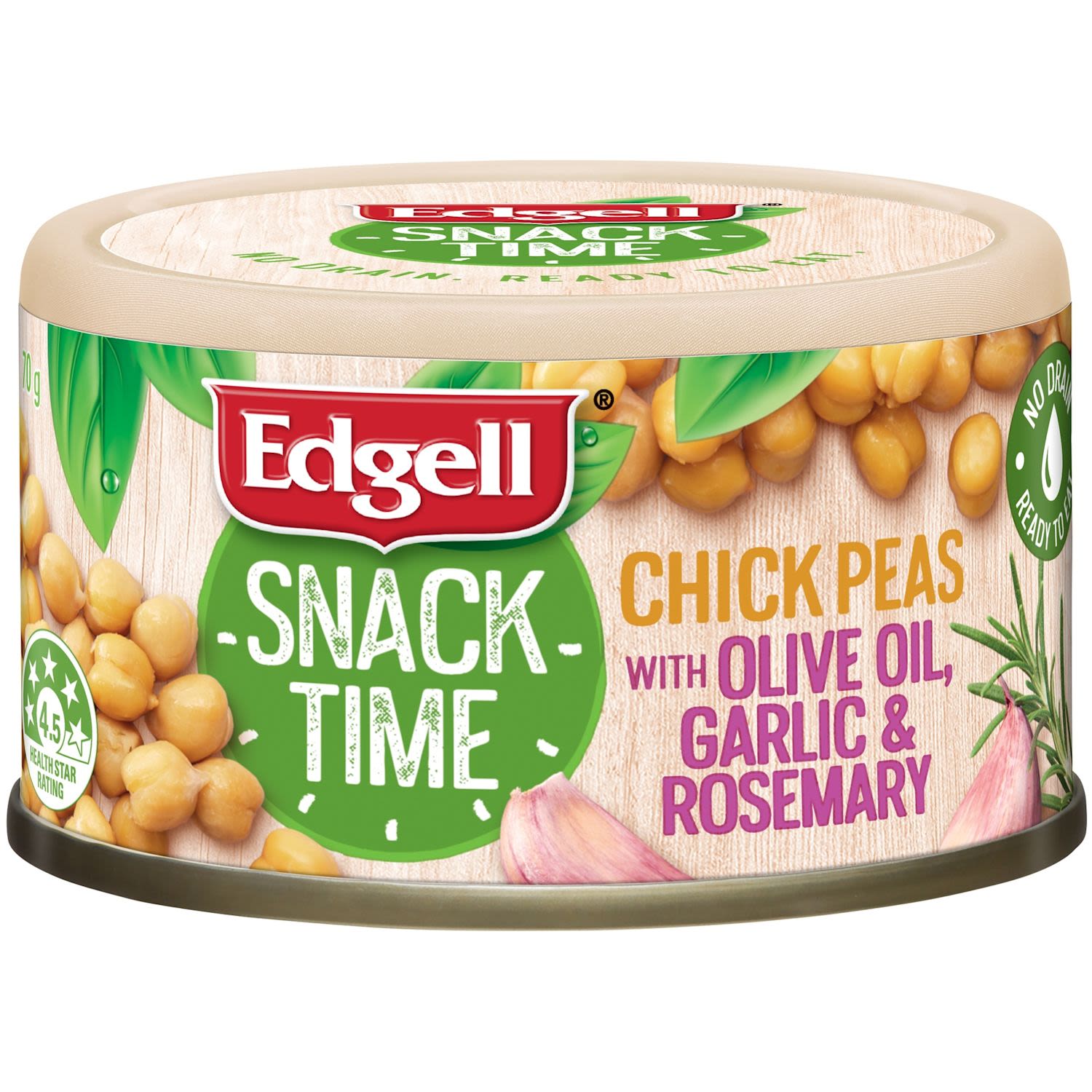 Edgell Chick Pea Olive Oil Garlic & Rosemary