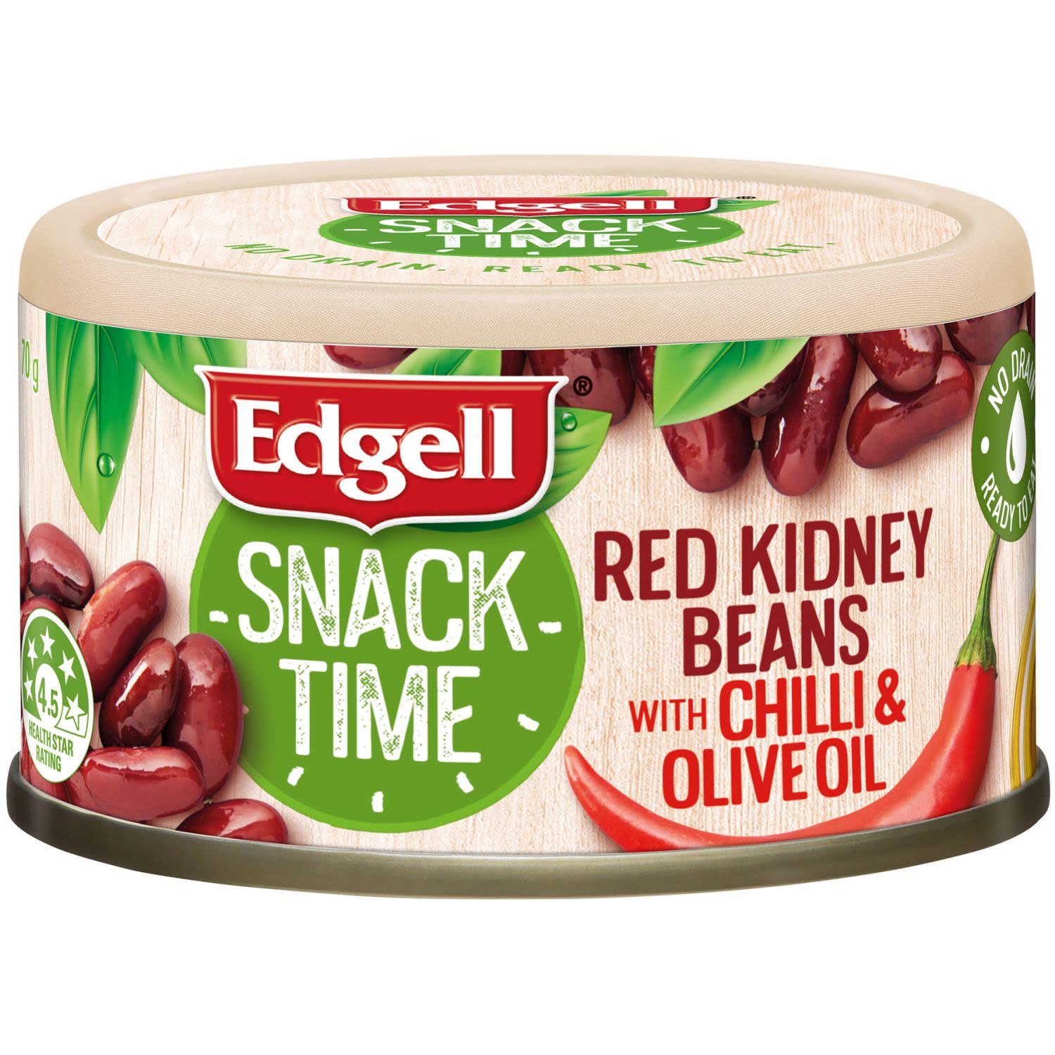 Edgell Red Kidney Beans Chilli & Olive Oil, 70 Gram