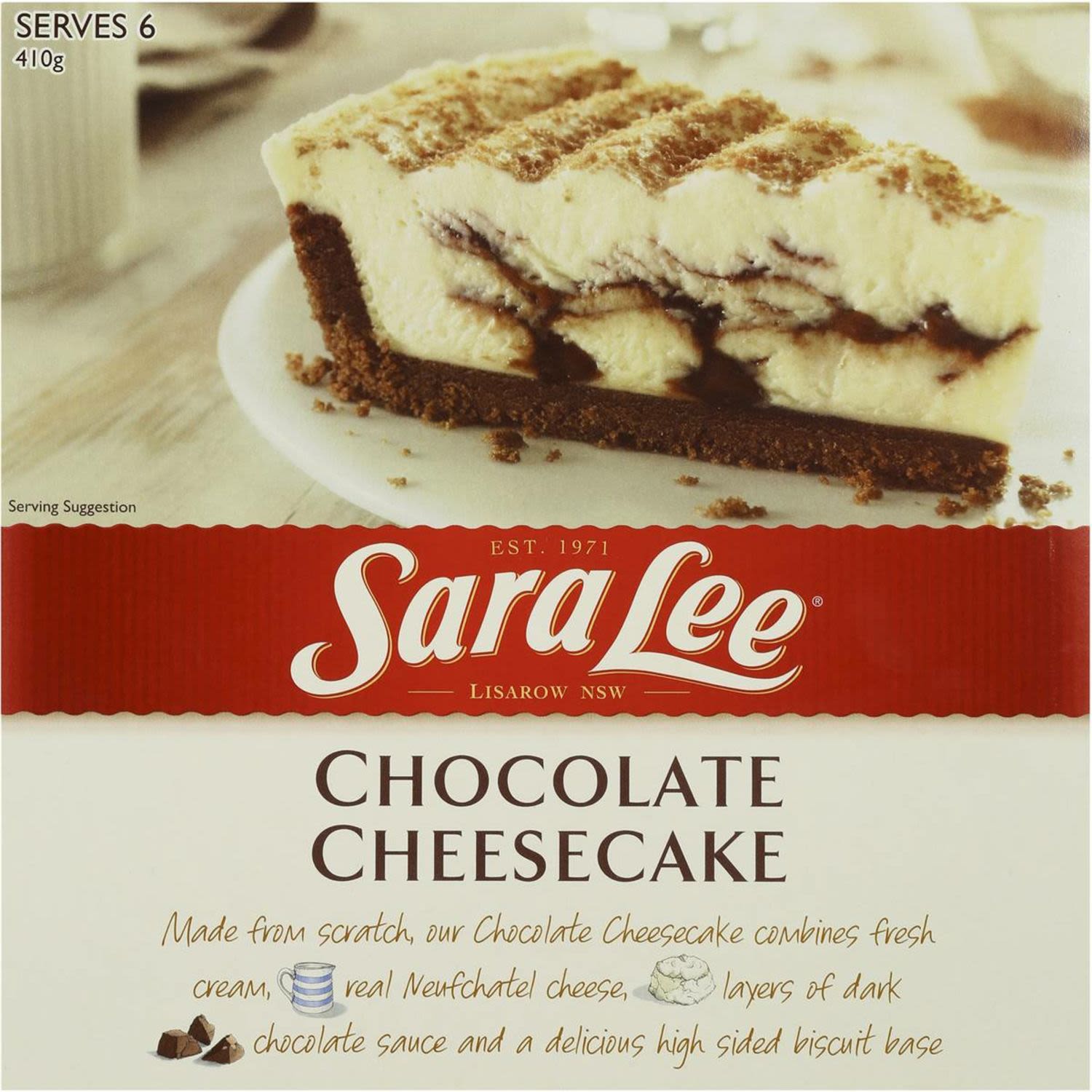 Sara Lee Chocolate Cheesecake, 400 Gram