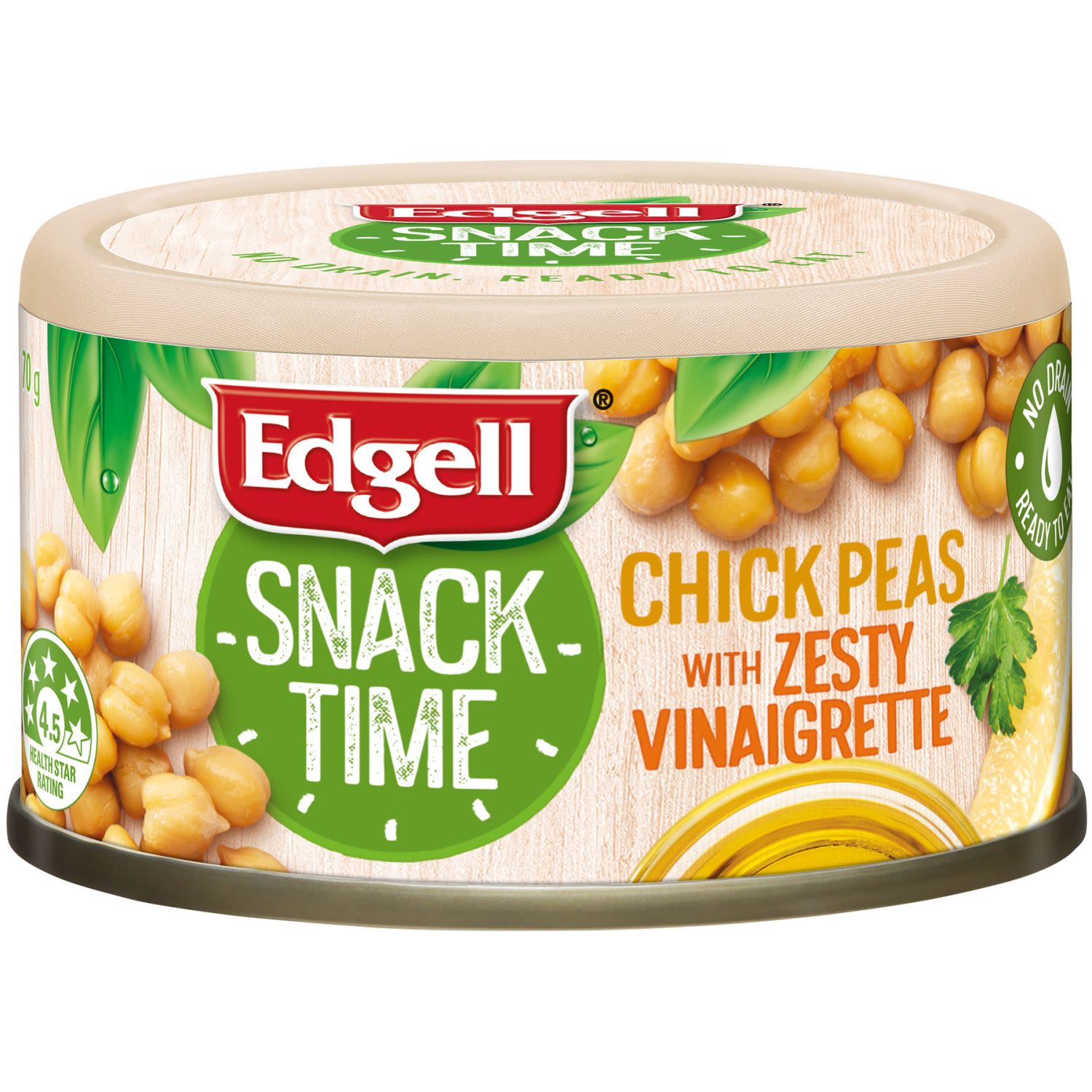 Edgell Chick Pea Zesty Vinaigrette, 70 Gram