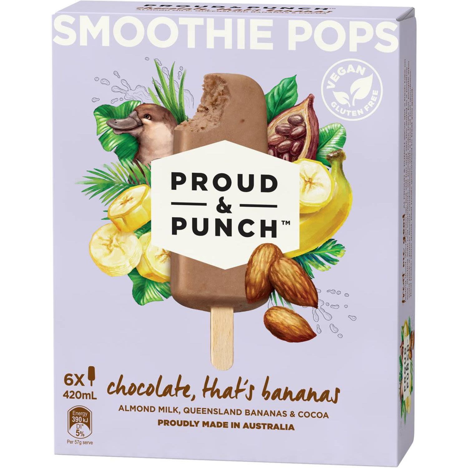 Proud & Punch Choc Banana Smoothie Pops | IGA Shop Online