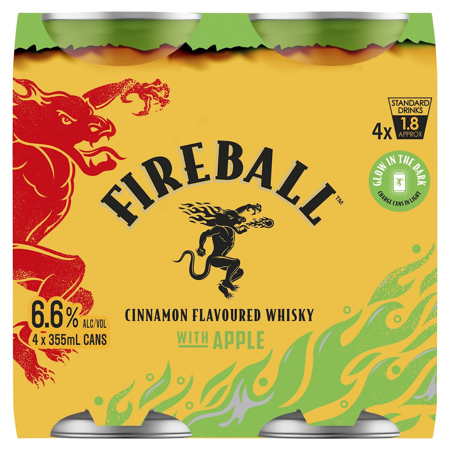 Fireball & Apple 6.6% Can