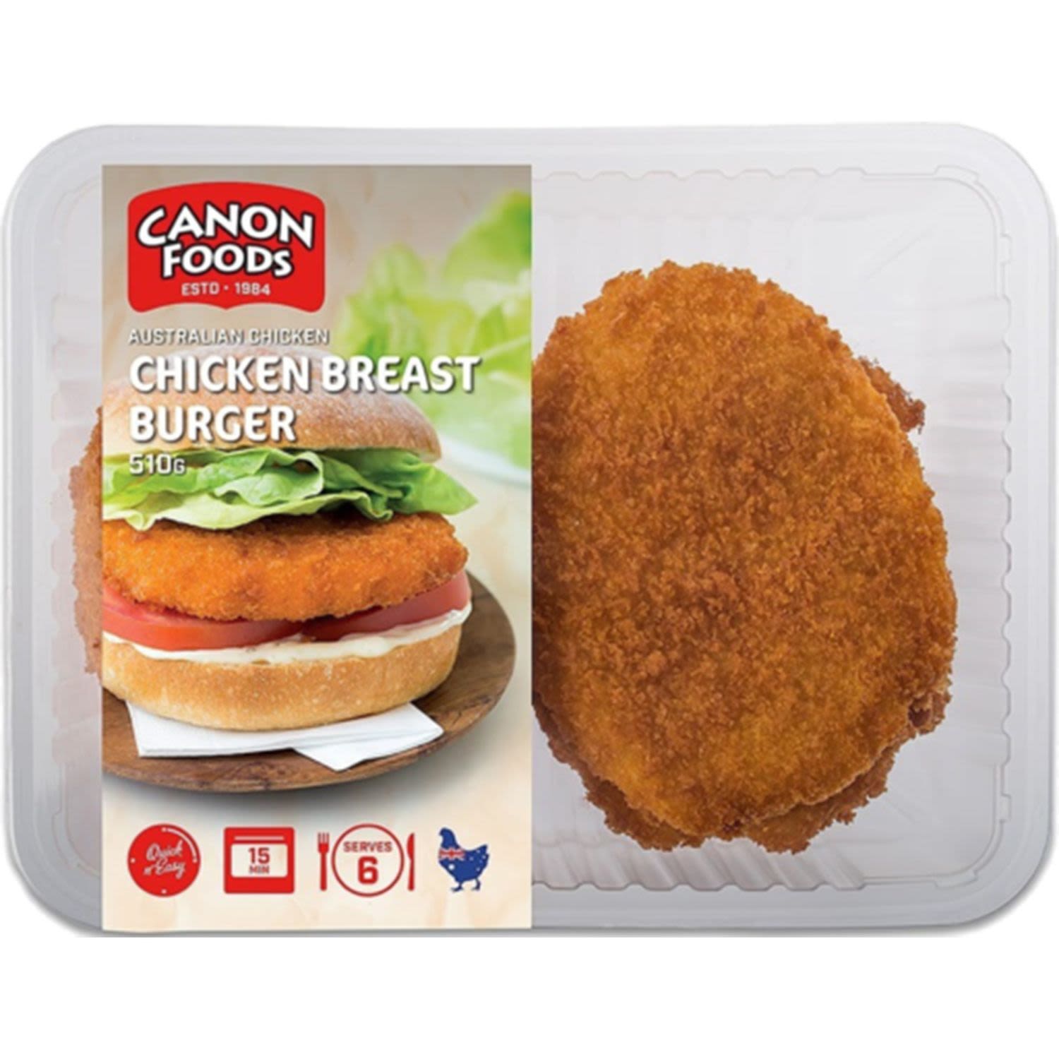 Canon Chicken Burger, 510 Gram