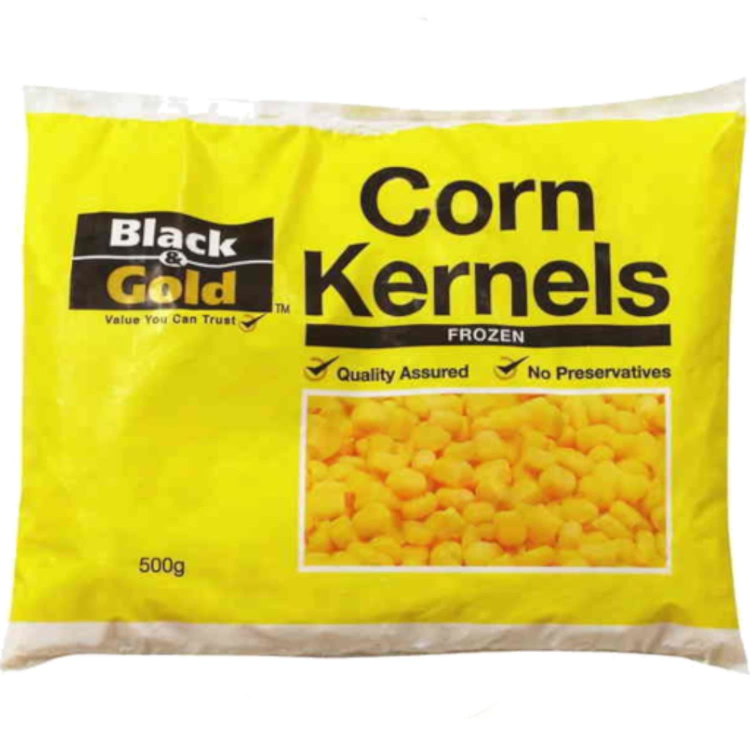 Black & Gold Corn Kernels, 500 Gram