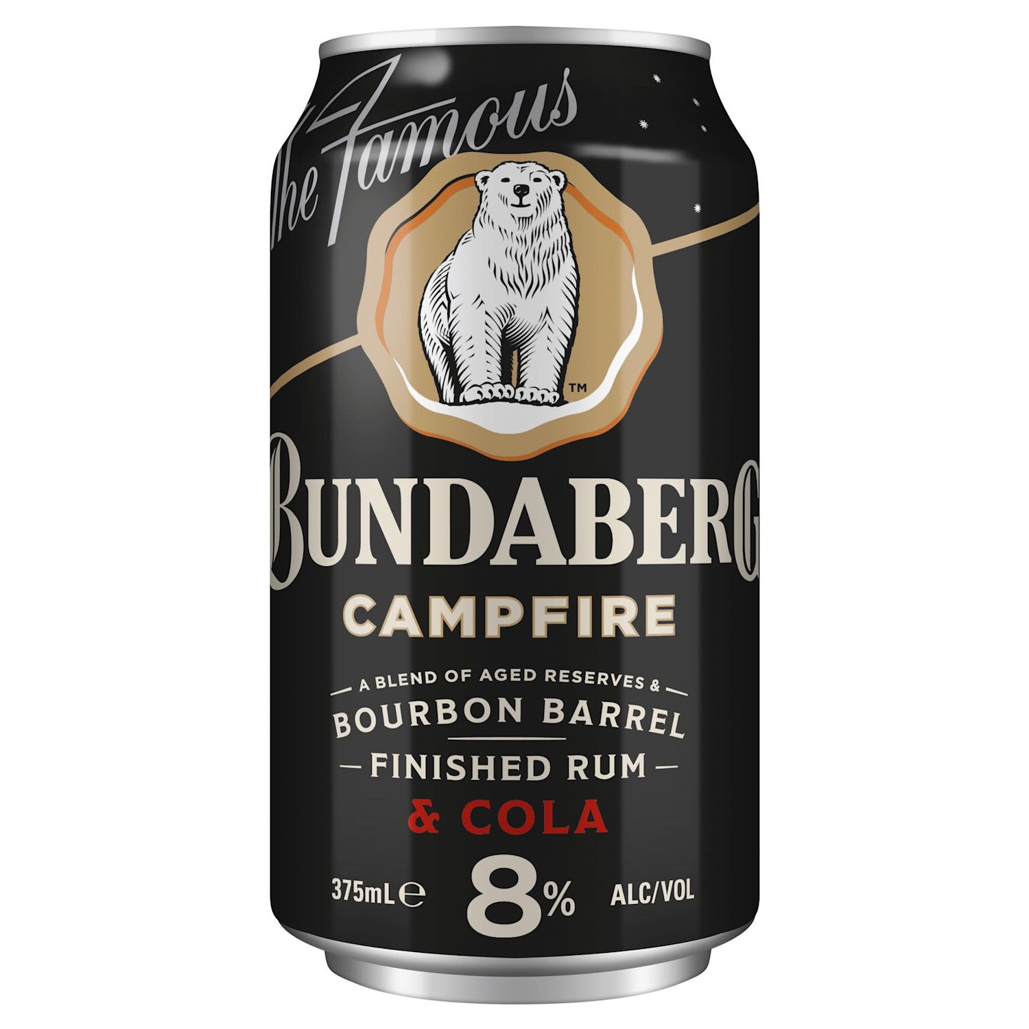 Bundaberg Campfire Rum & Cola 8% Can 375mL