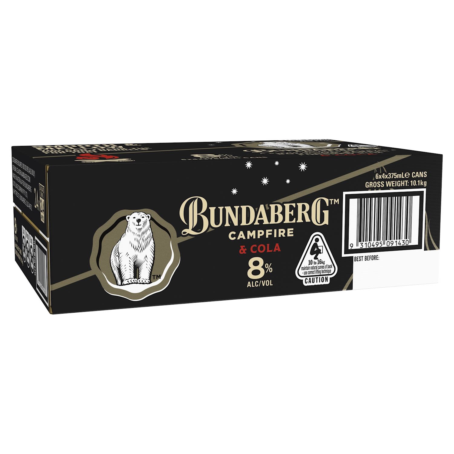 Bundaberg Campfire Rum & Cola 8% Can 375mL