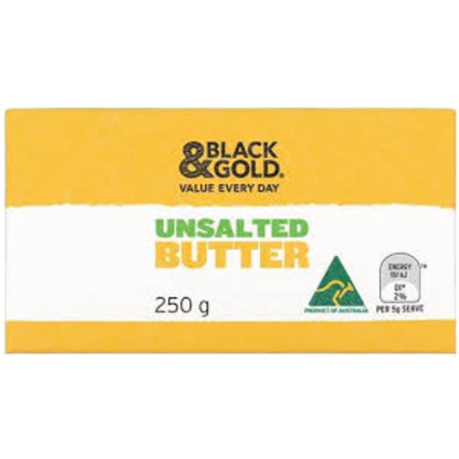 Black & Gold Butter Unsalted, 250 Gram