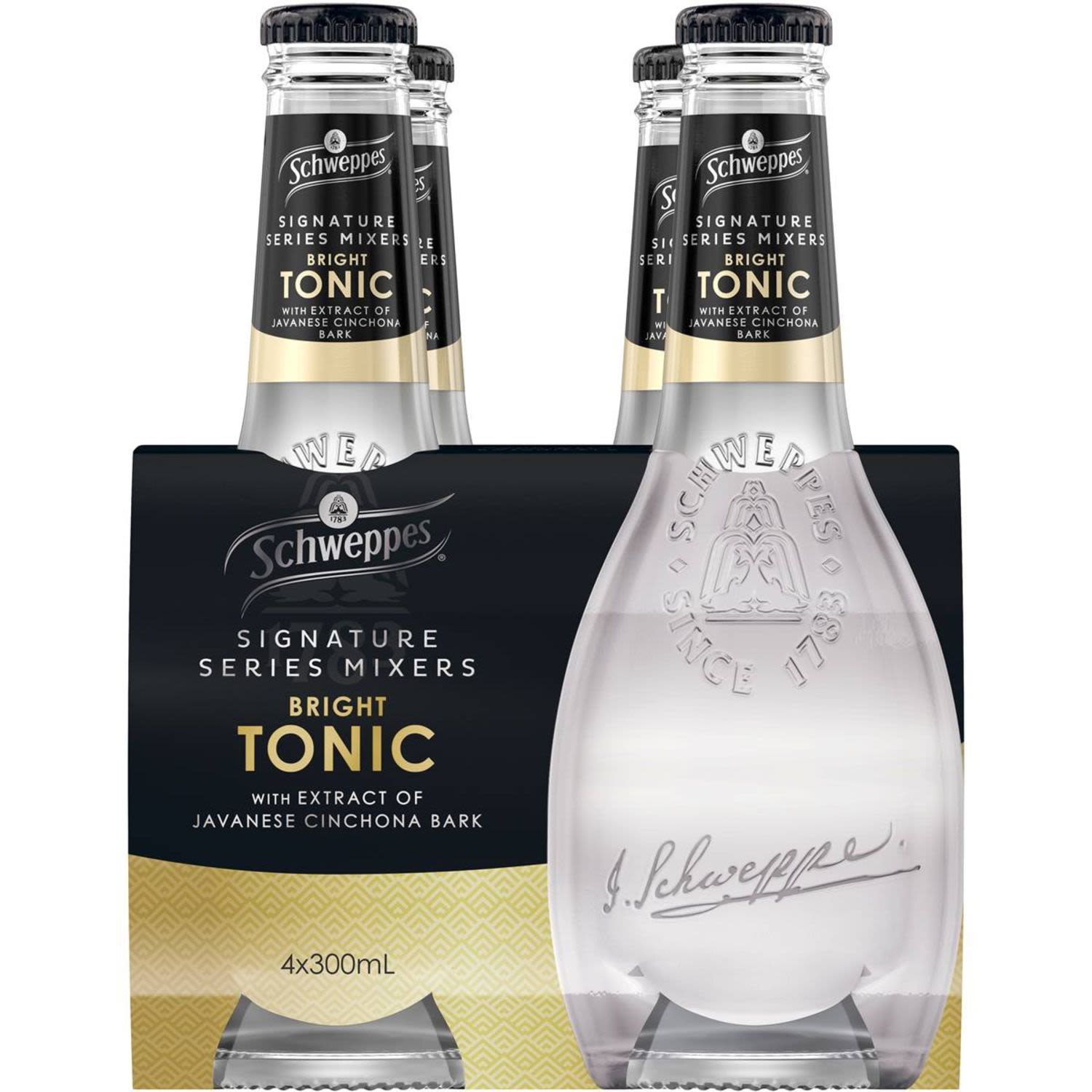 Schweppes Signature Series Mixers Bright Tonic 300ml, 4 Each