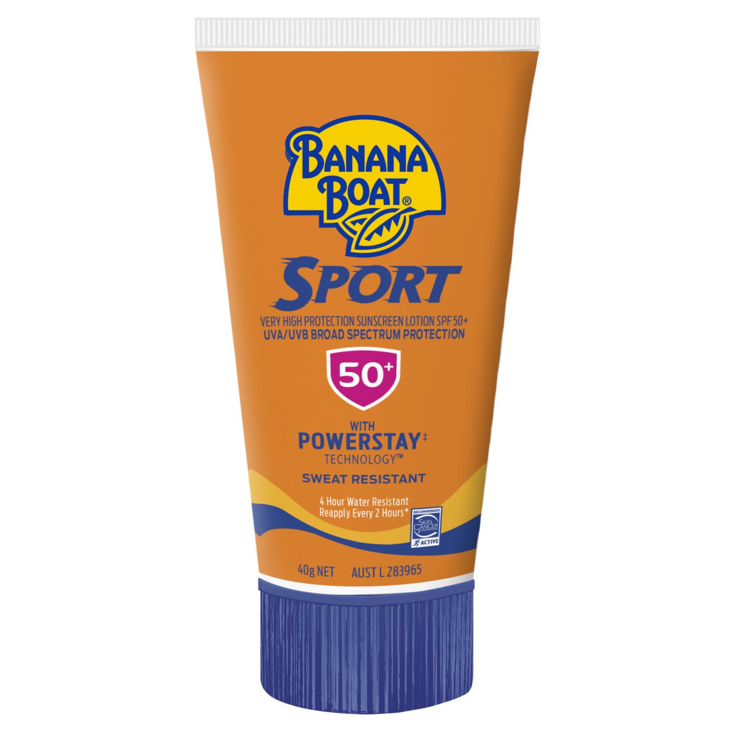 Banana Boat Sunscreen Sports SPF50+, 40 Millilitre