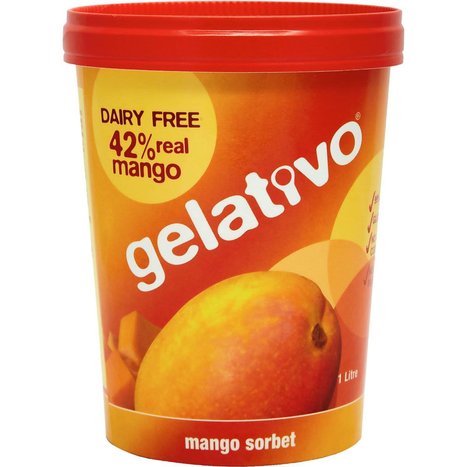 Gelativo Mango Sorbet, 1 Litre