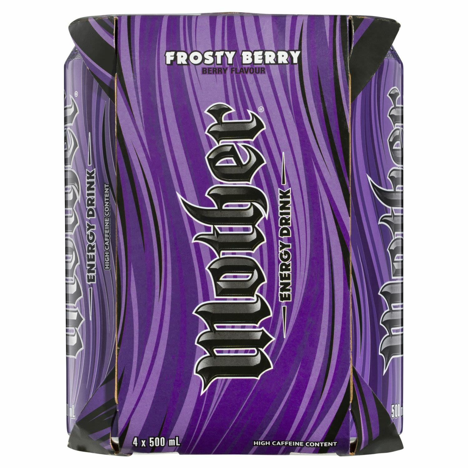 Mother Energy Drink Frosty Berry 500ml, 4 Each