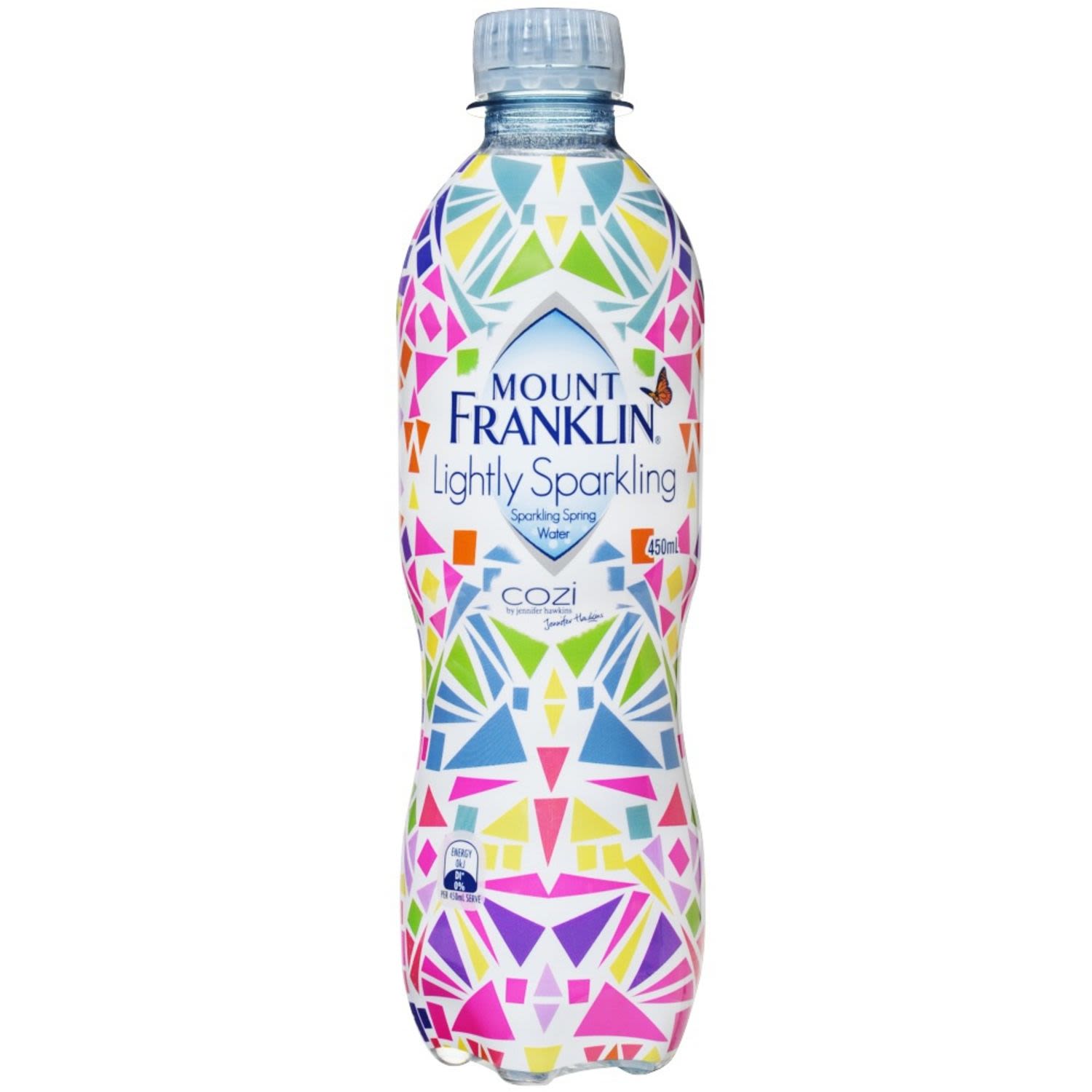 Mount Franklin Mineral Water Lightly Sparkling Bottle, 450 Millilitre