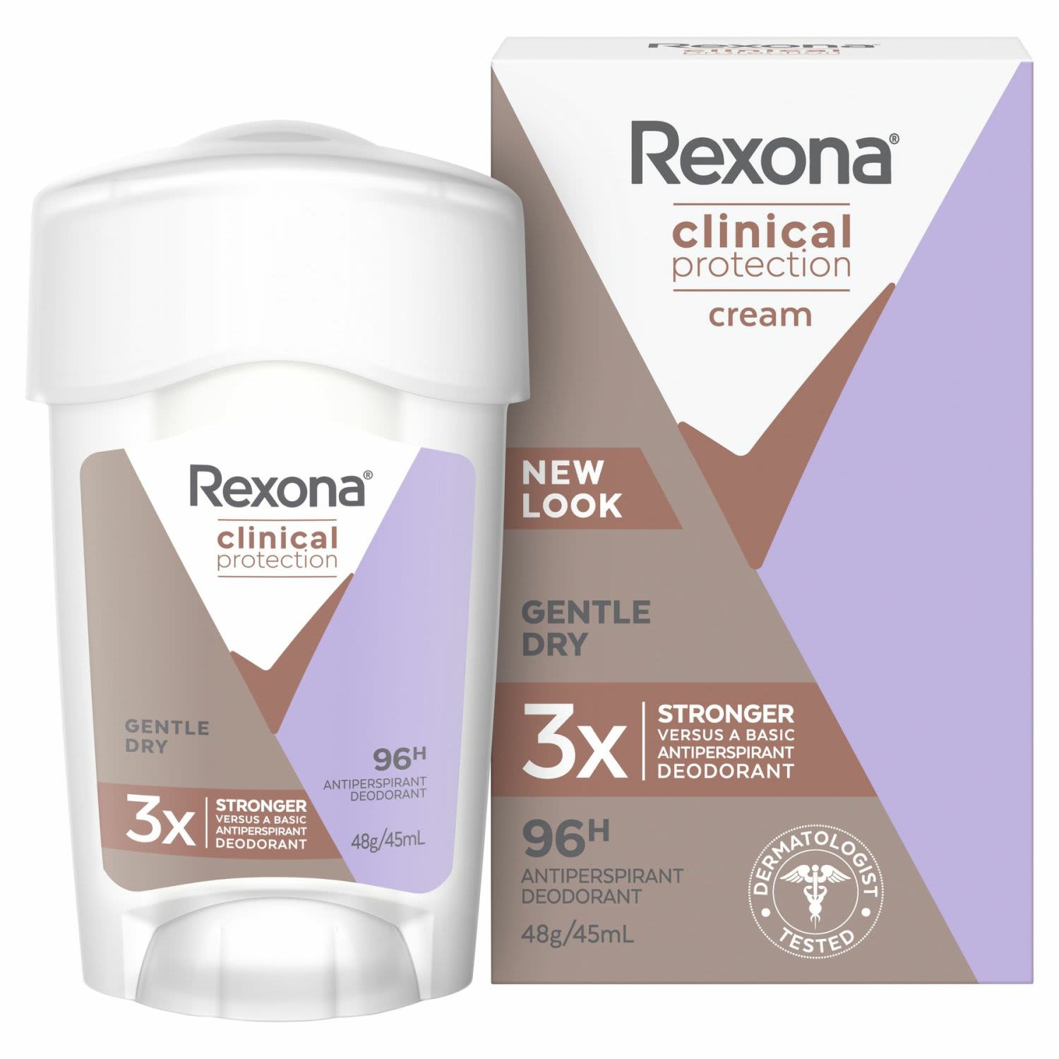 Rexona Women Antiperspirant Deodorant Clinical Gentle Dry, 45 Millilitre