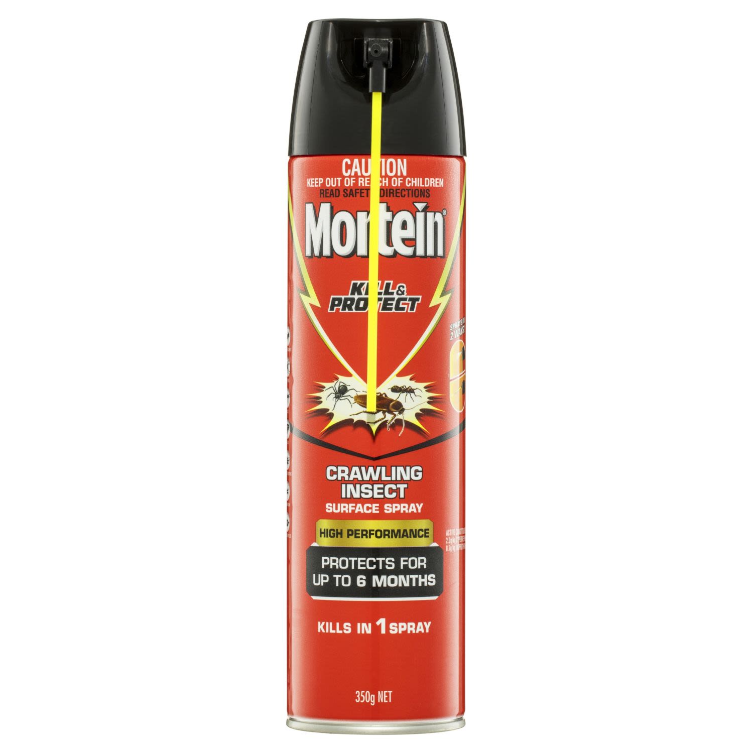 Mortein Easy Reach Surface Spray Crawling Insect Killer, 350 Gram