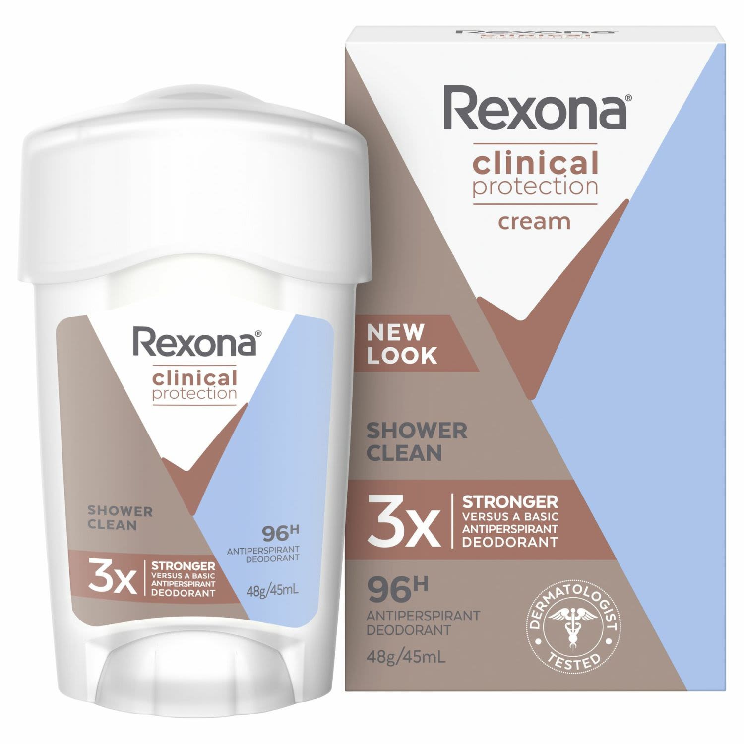 Rexona Women Antiperspirant Deodorant Clinical Shower Clean, 45 Millilitre