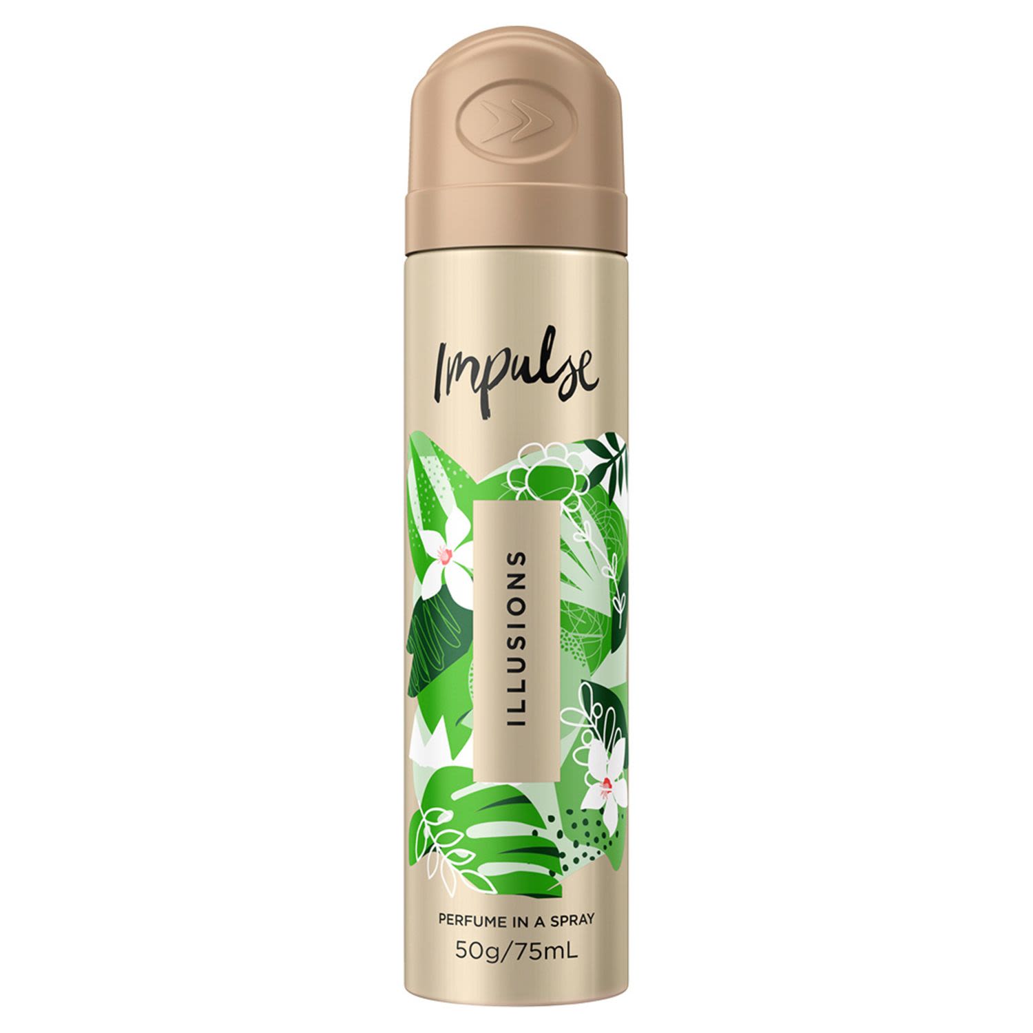 Impulse Body Spray Aerosol Deodorant Illusions, 75 Millilitre