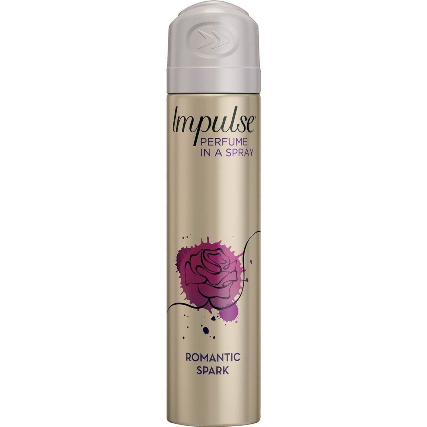 Impulse Women Aerosol Body Spray Deodorant Romantic Spark, 75 Millilitre