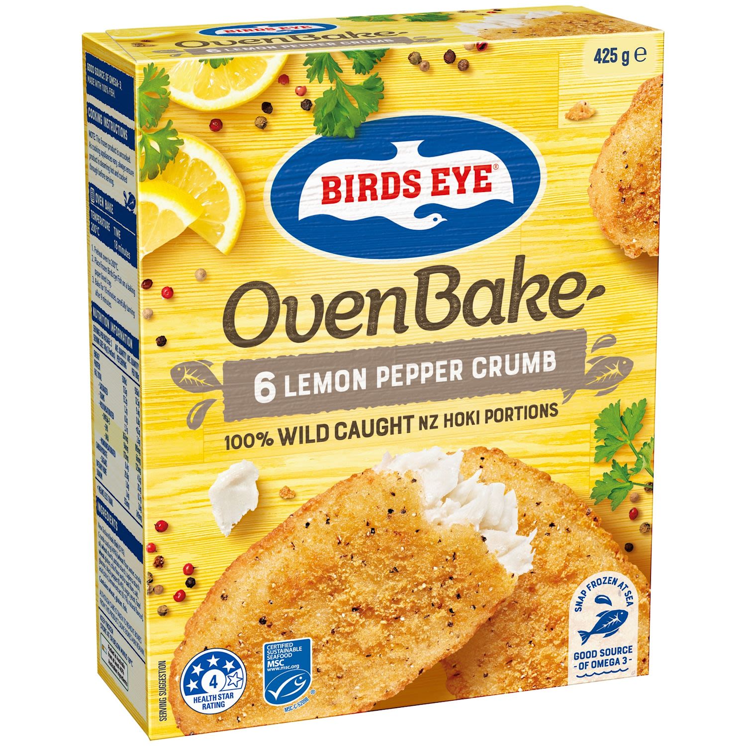 Birds Eye Oven Bake Crumbed Lemon Pepper