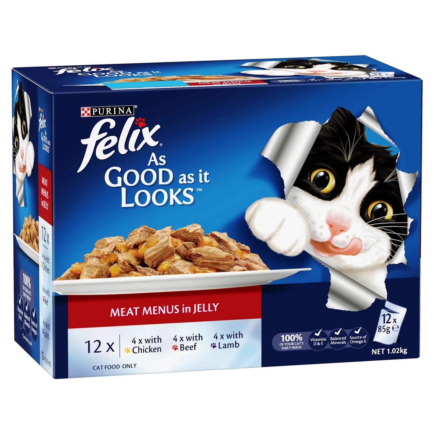 Felix As Good As It Looks Meat Menu Cat Food