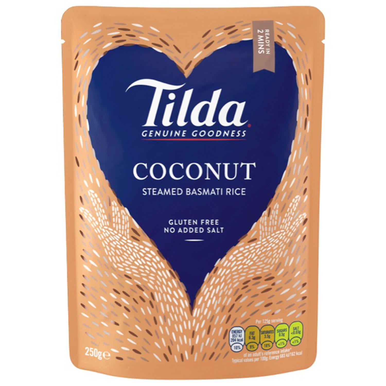 Tilda Microwave Coconut Basmati Rice, 250 Gram