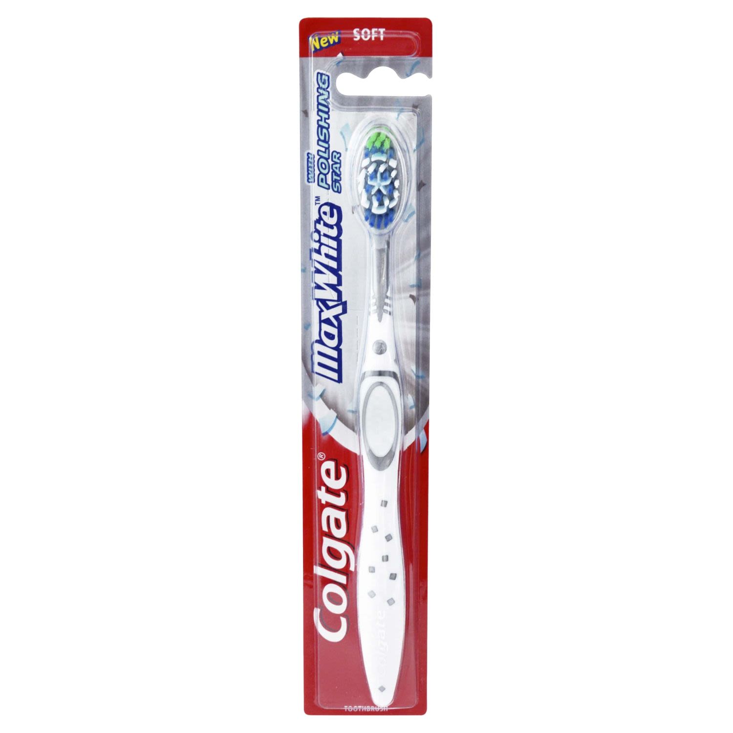 Colgate Max White with Polishing Star Toothbrush Soft, 1 Each