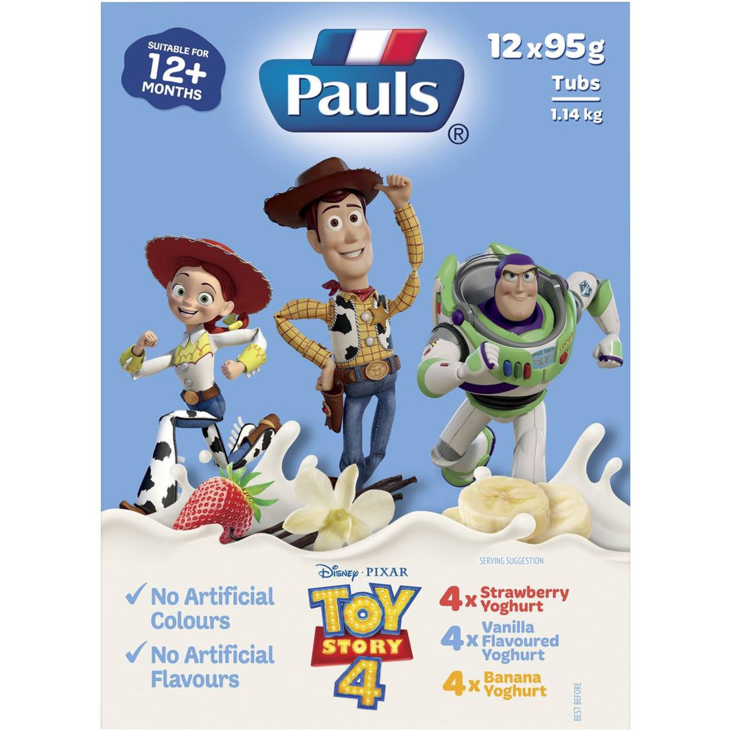 Pauls Toy Story Yoghurt Multipack, 12 Each