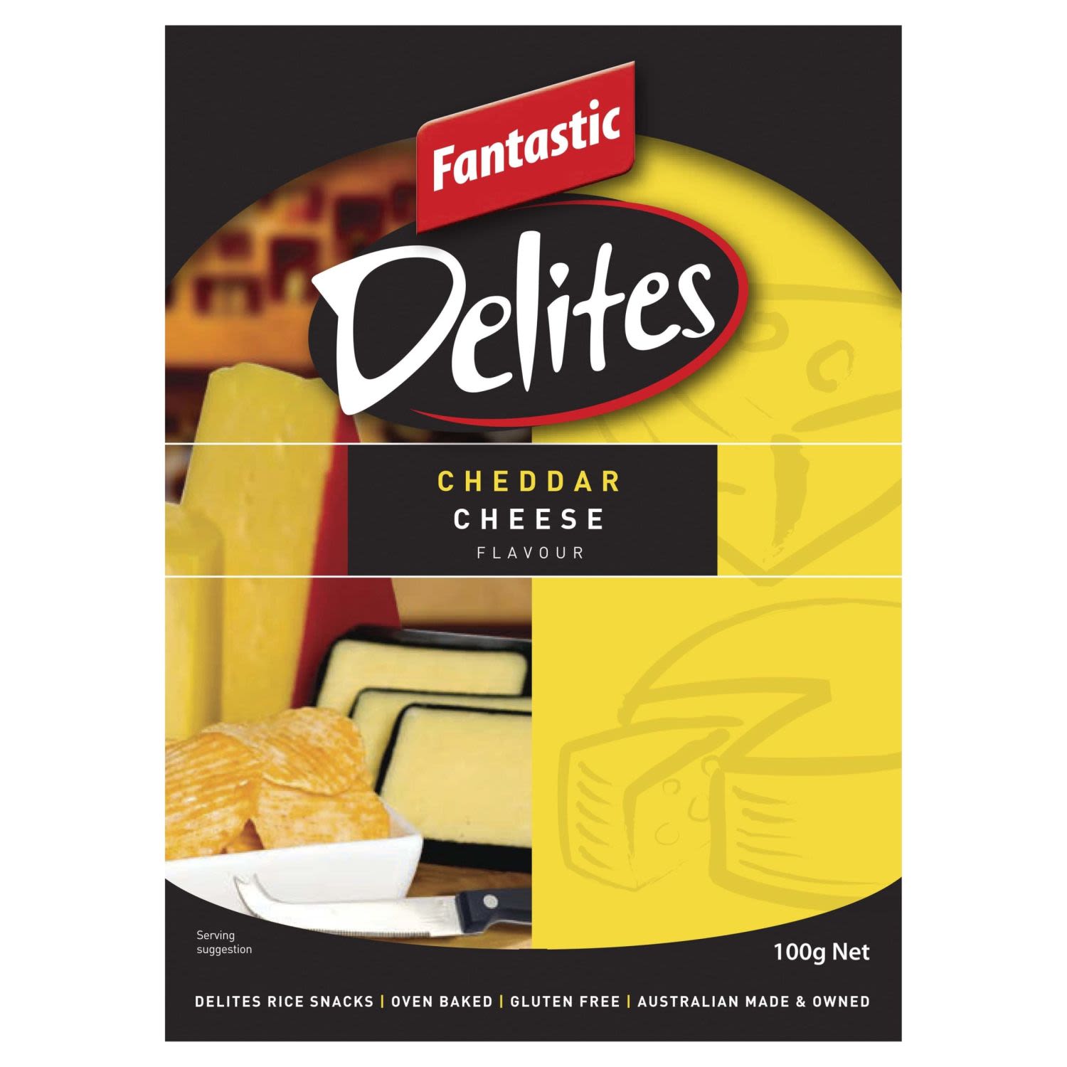 Fantastic Delites Cheddar Cheese, 100 Gram