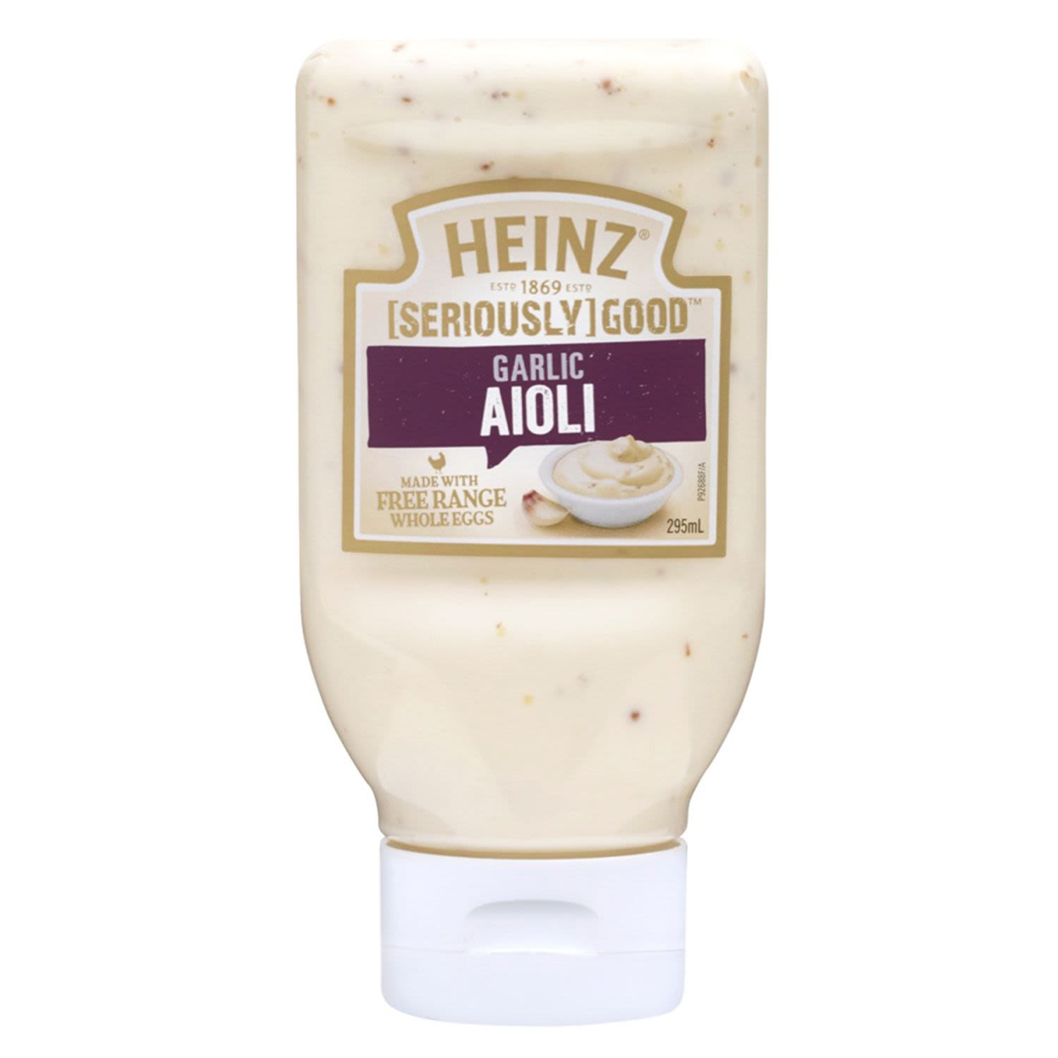 Heinz [Seriously] Good Aioli Garlic Mayonnaise, 295 Millilitre