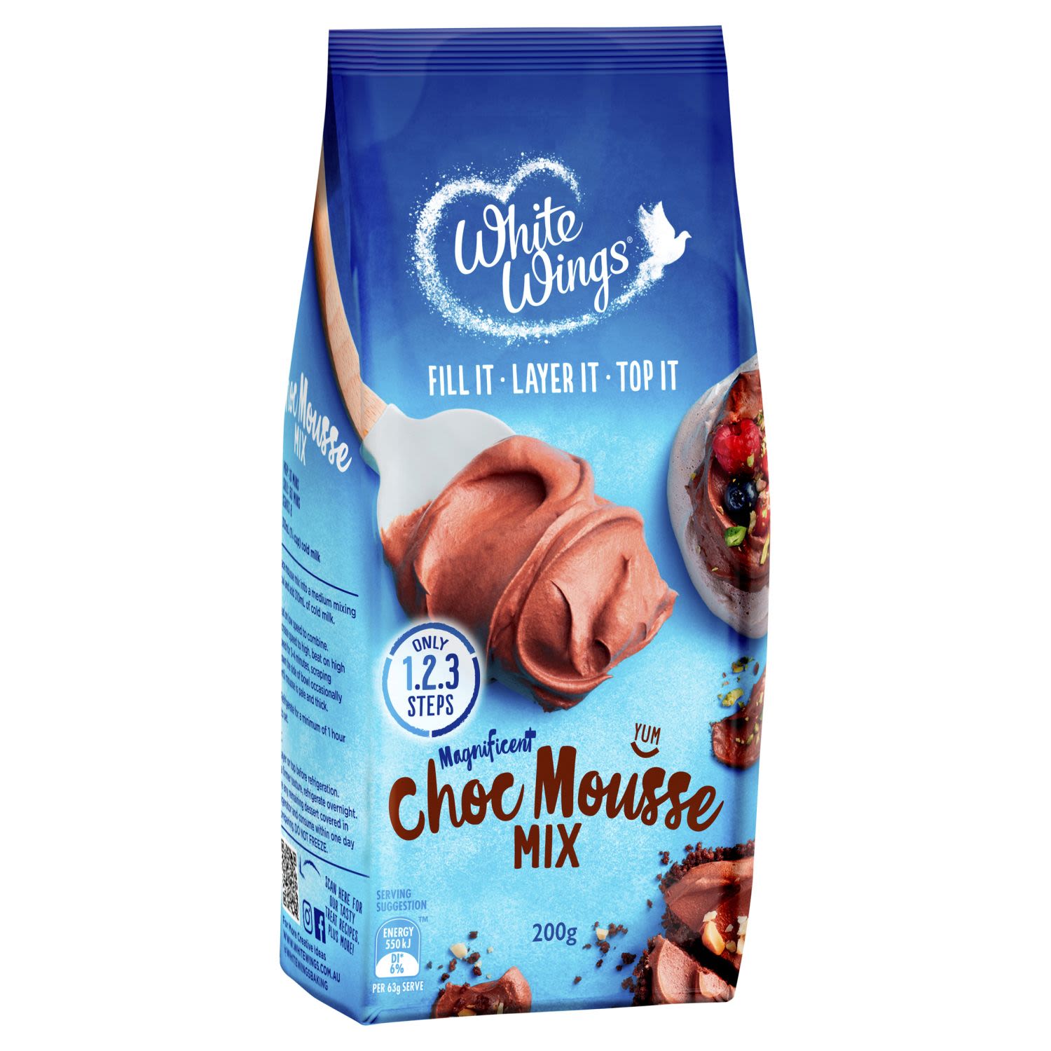 White Wings Chocolate Mousse Mix, 200 Gram