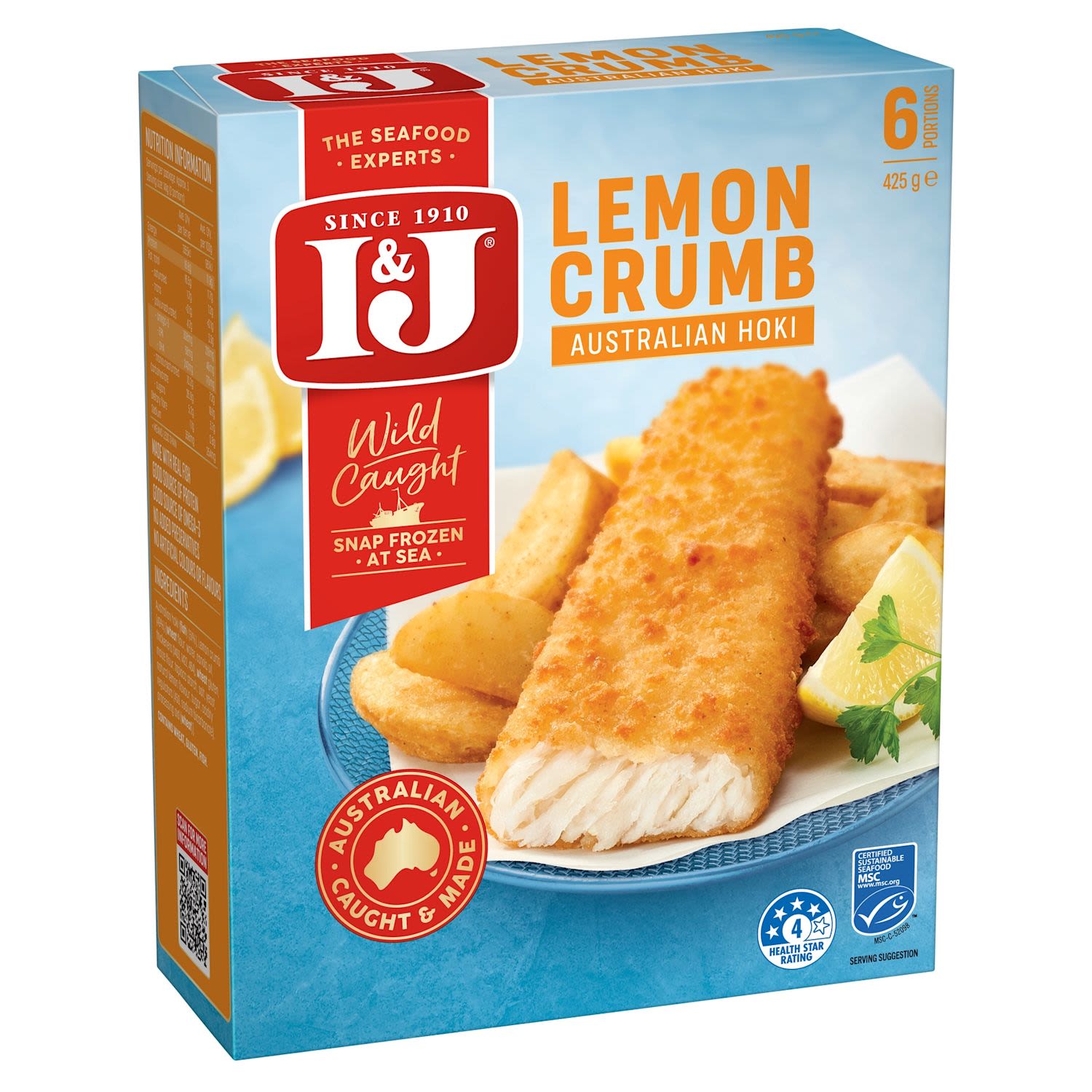 I&J Lemon Crumbed Fish Fillets