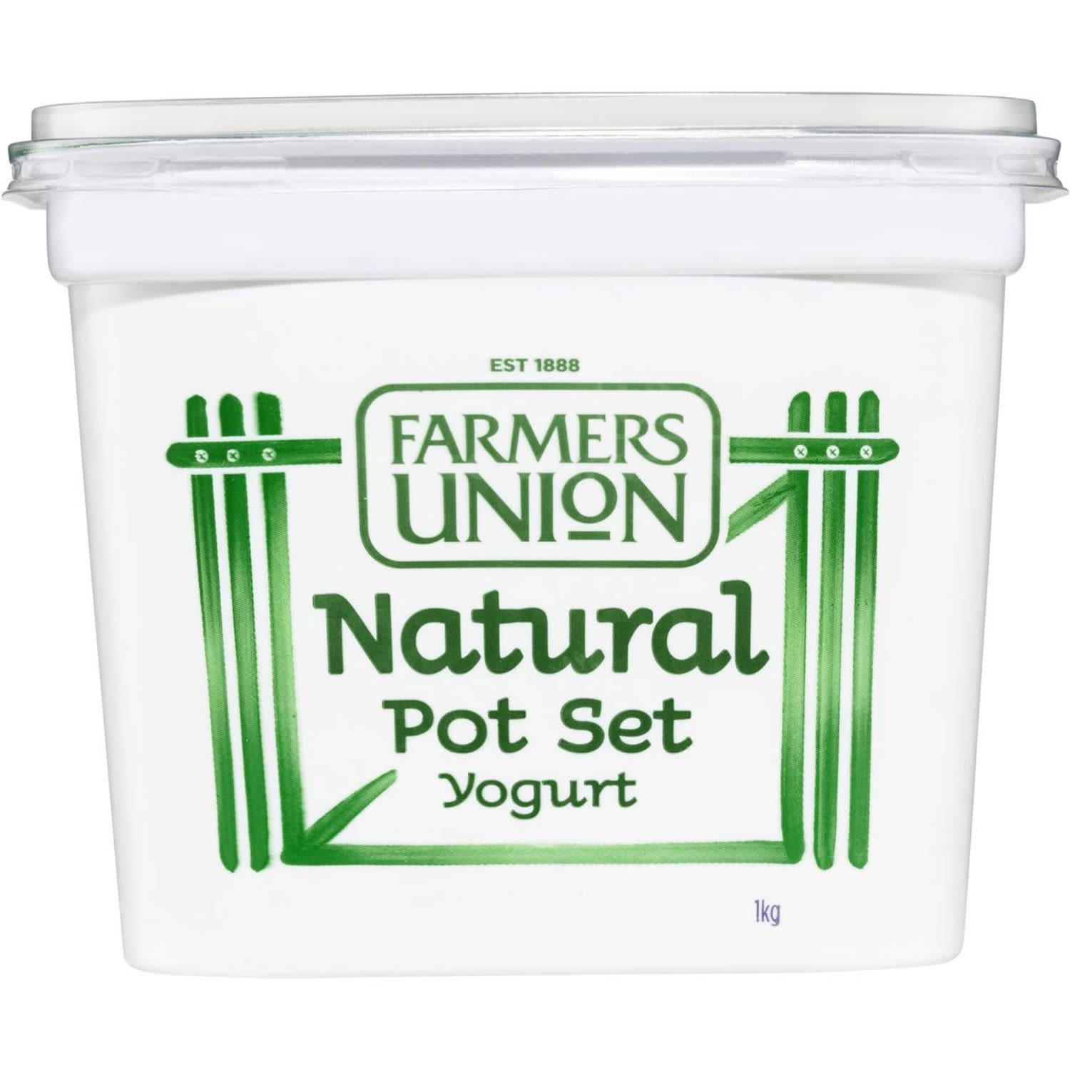 Farmers Union Pot Set Natural Yogurt, 1 Kilogram