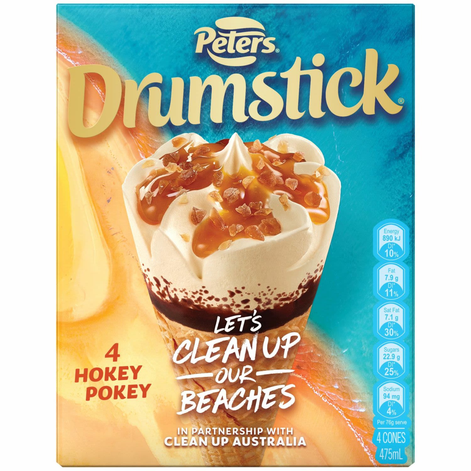 Drumstick Ice Cream Cua Hokey Pokey 4pack