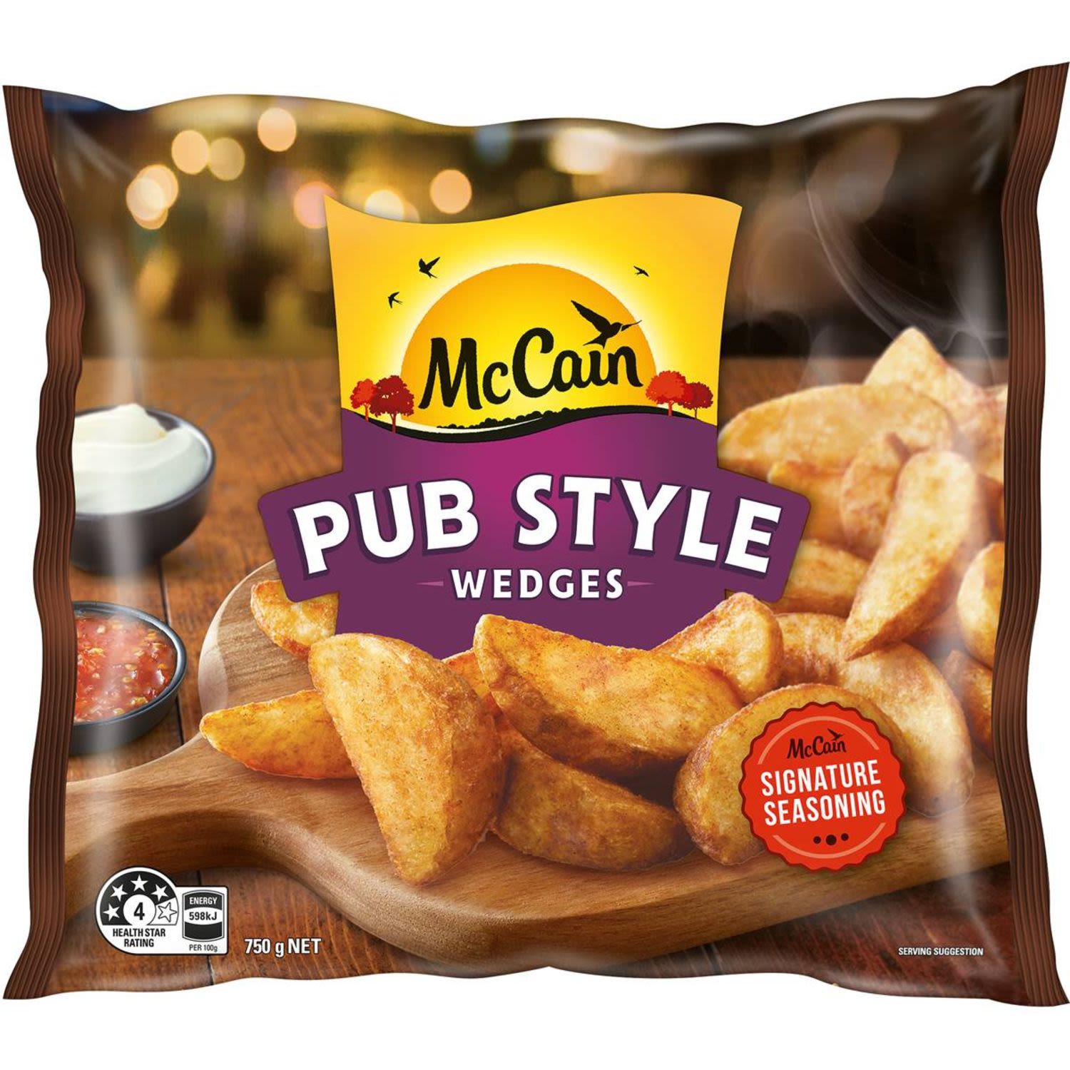 McCain Pub Style Potato Wedges, 750 Gram