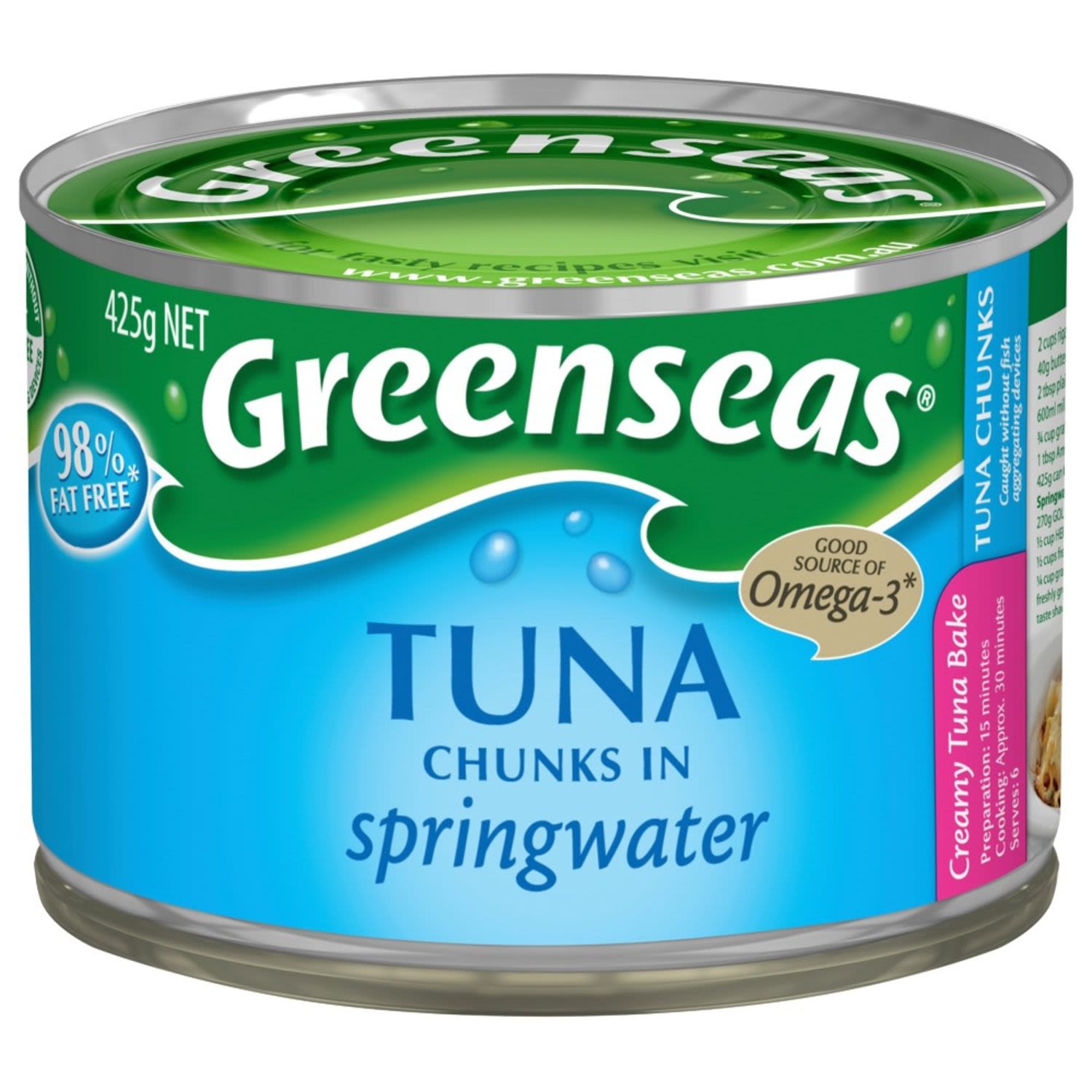 Greenseas Tuna In Spring Water In Springwater, 425 Gram